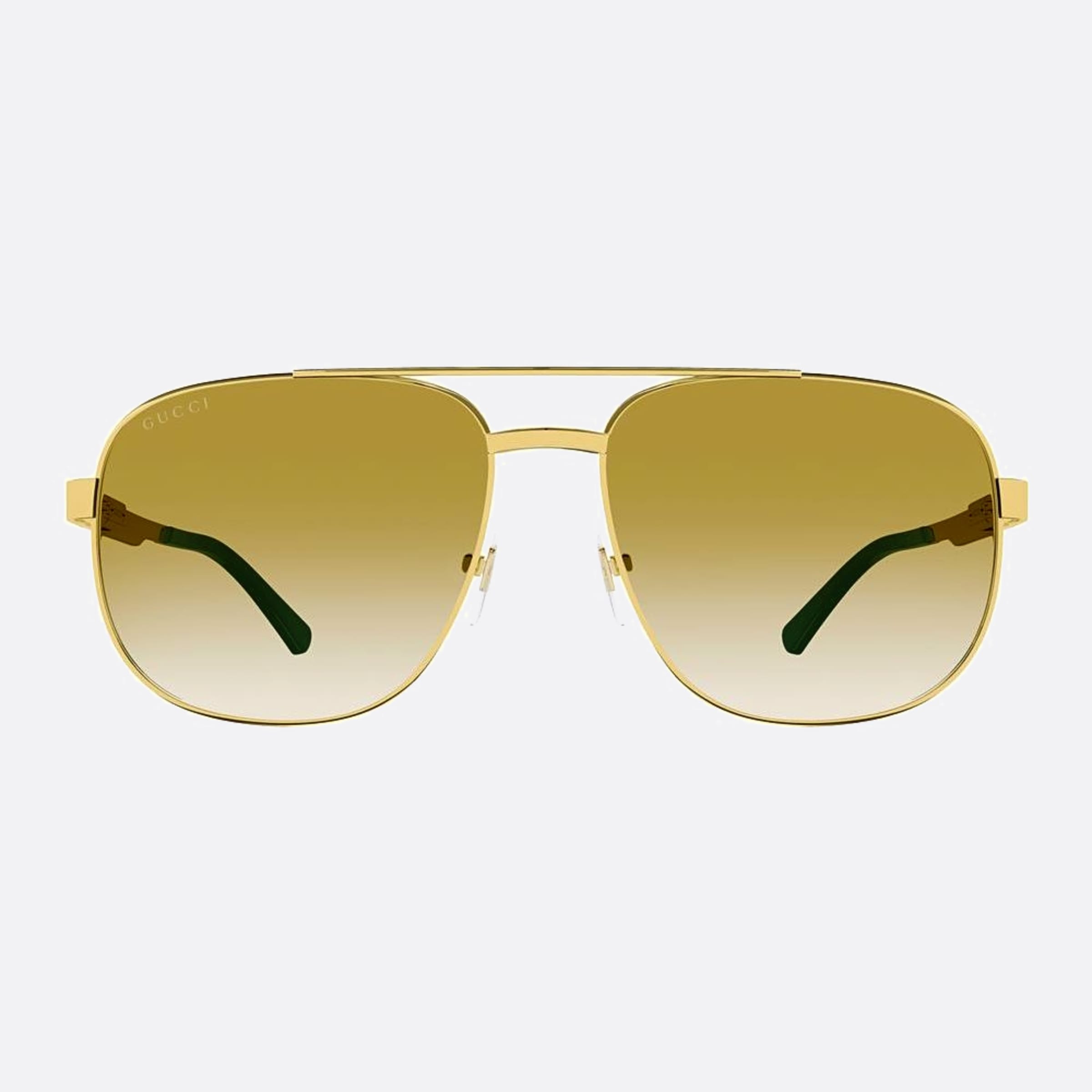 Gucci 60mm Def Gold Geometric Men Sunglasses - Main View