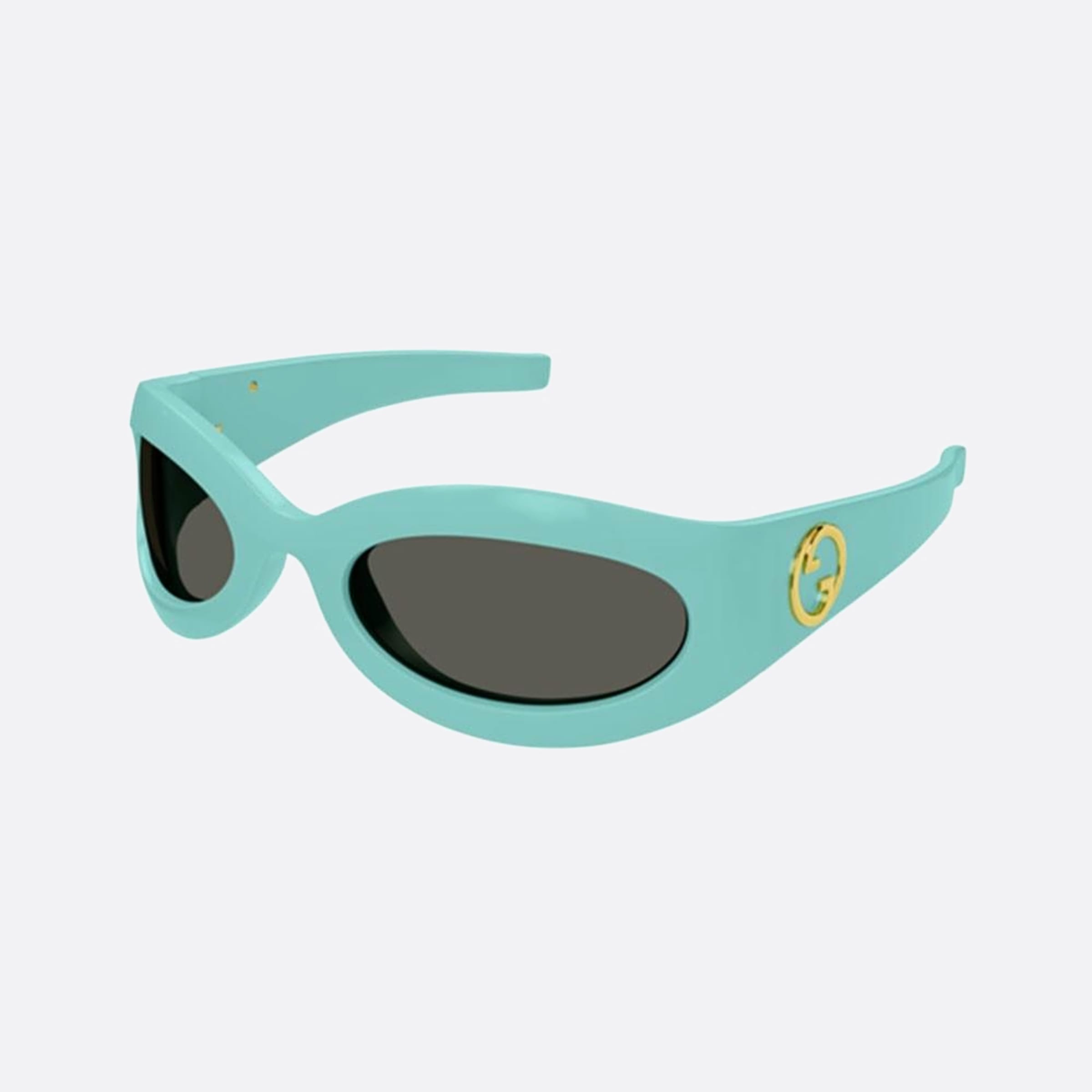 Gucci 60mm Lbg Green Geometric Women Sunglasses - Side View