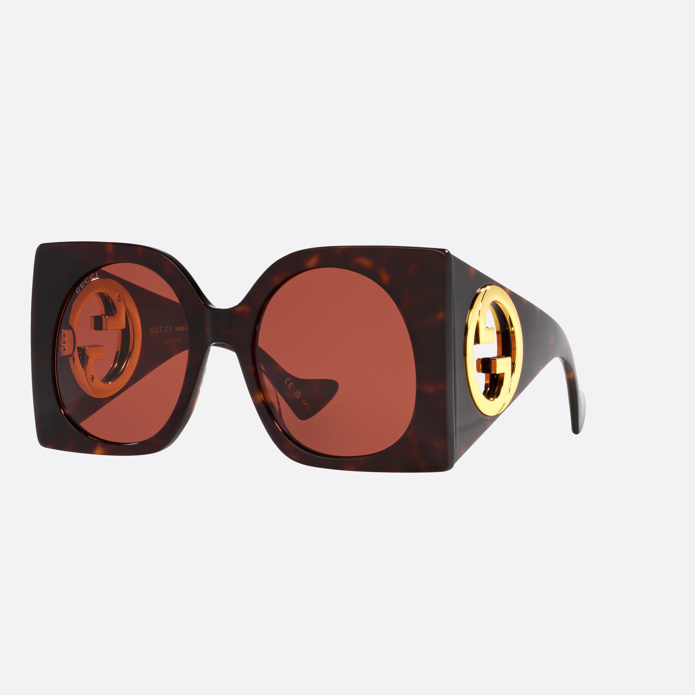 Gucci 55mm Bre Brown Butterfly Women Sunglasses - Main View