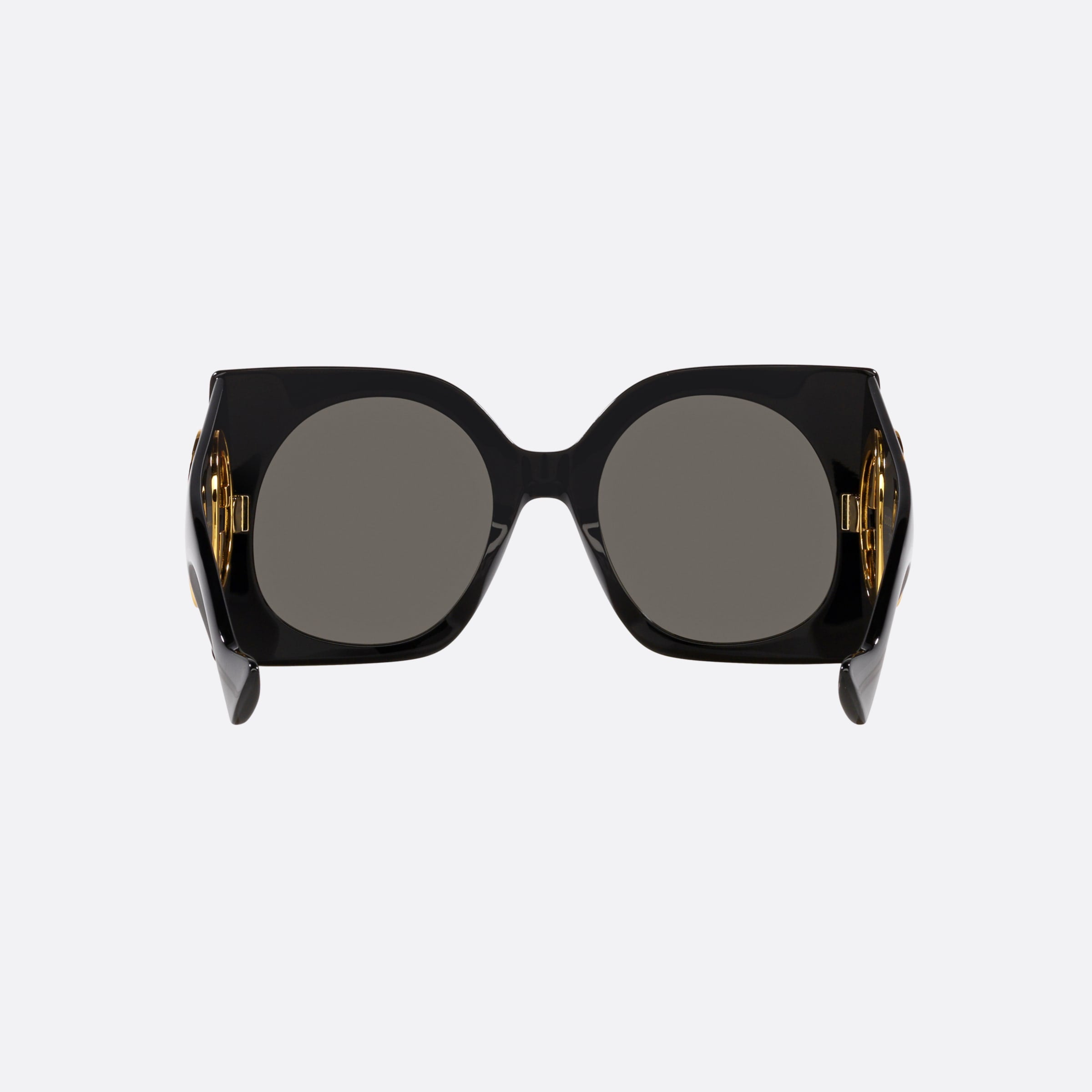 Gucci 55mm Black Butterfly Woman Sunglasses - Side View