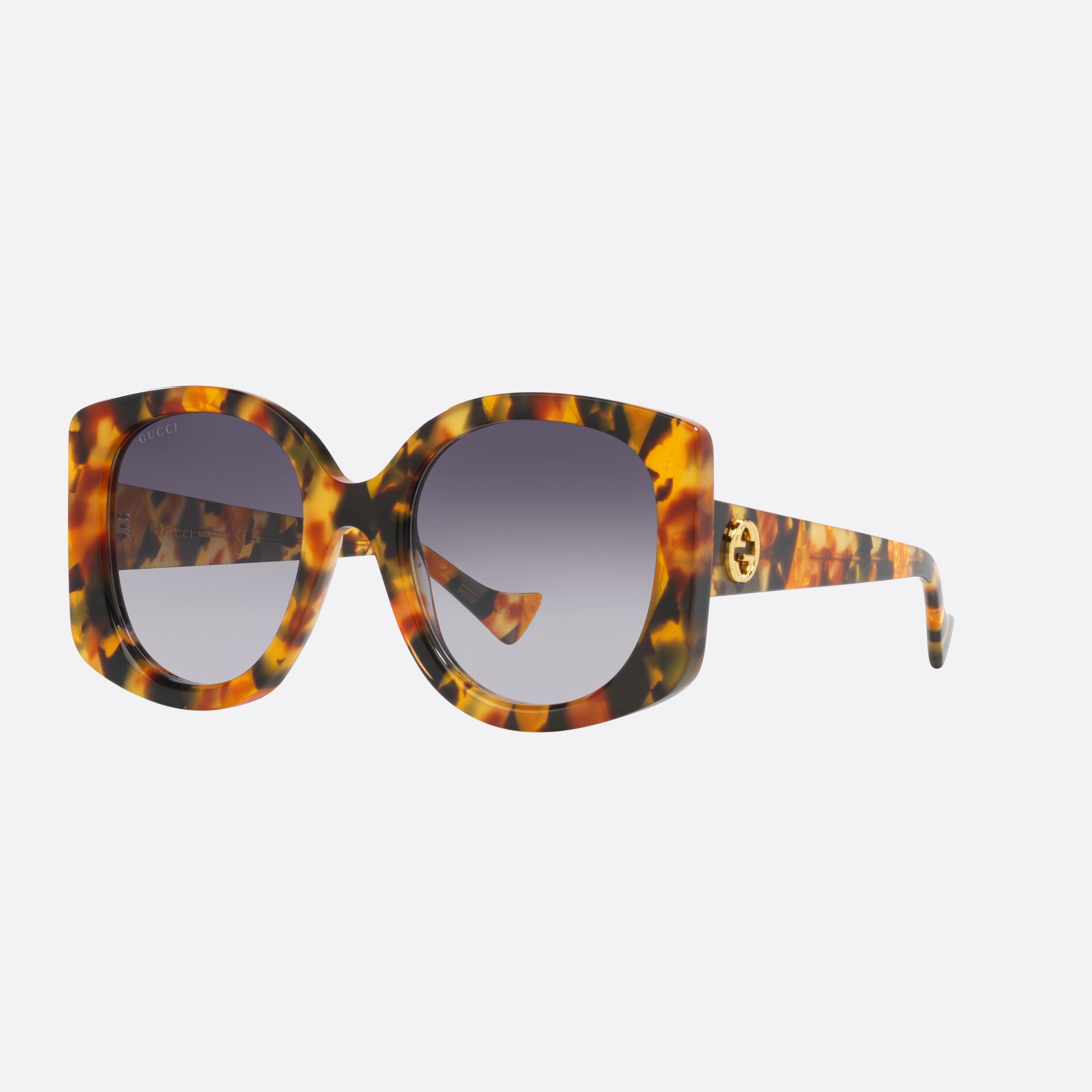 Gucci 53mm Sek Tortoise Rectangle Woman Sunglasses - Main View