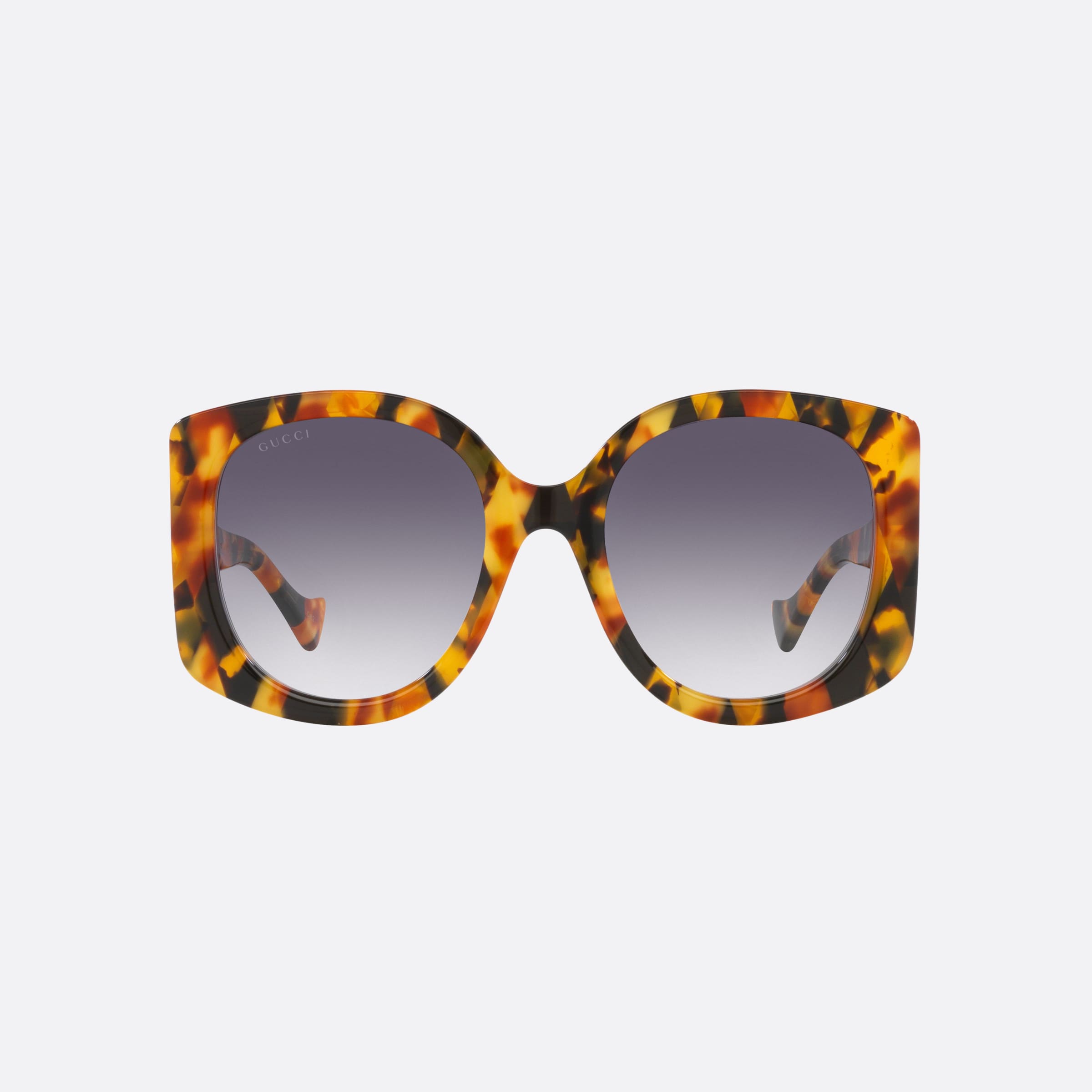Gucci 53mm Sek Tortoise Rectangle Woman Sunglasses - Side View