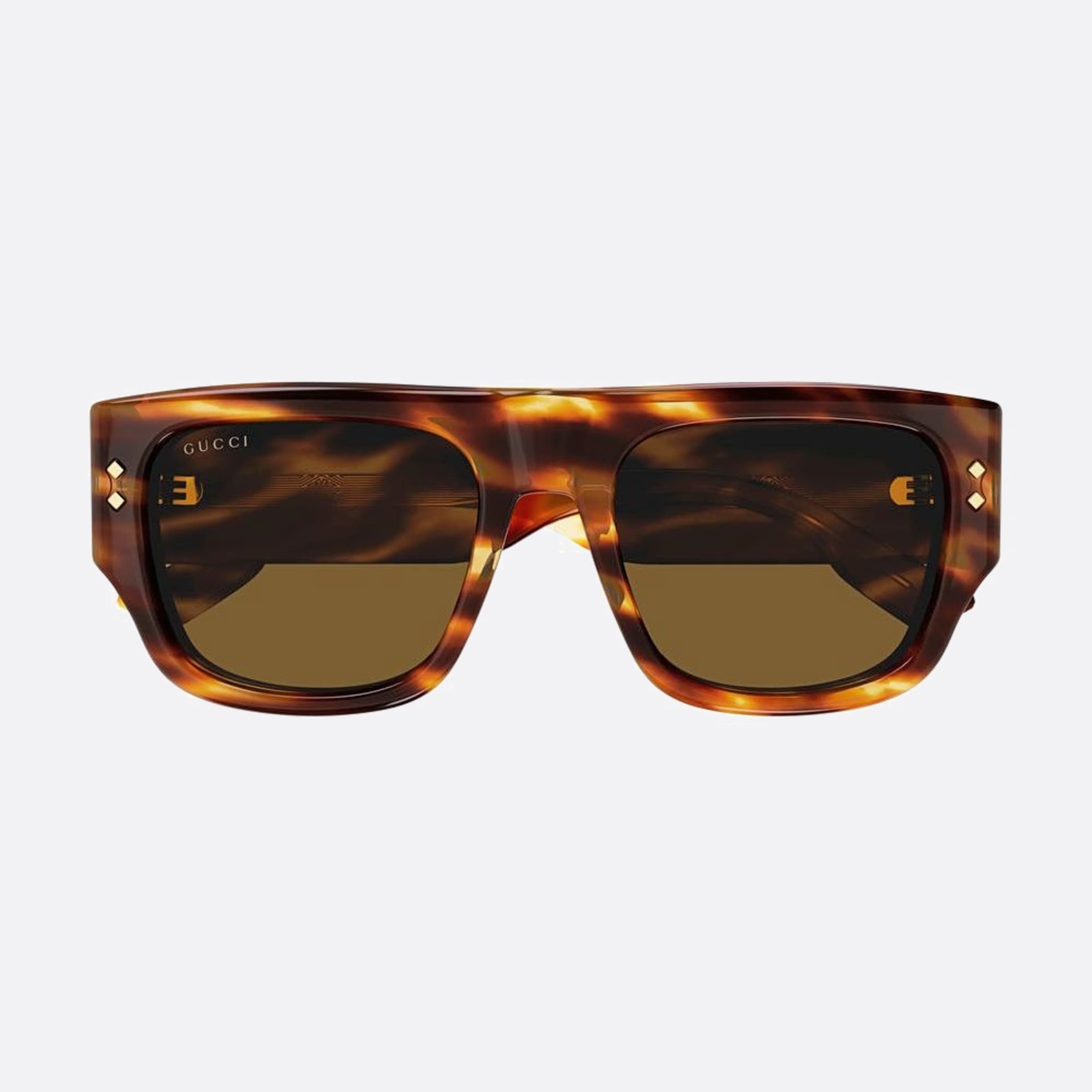 Gucci 54mm Wrt Havana Visor Men Sunglasses - Main View