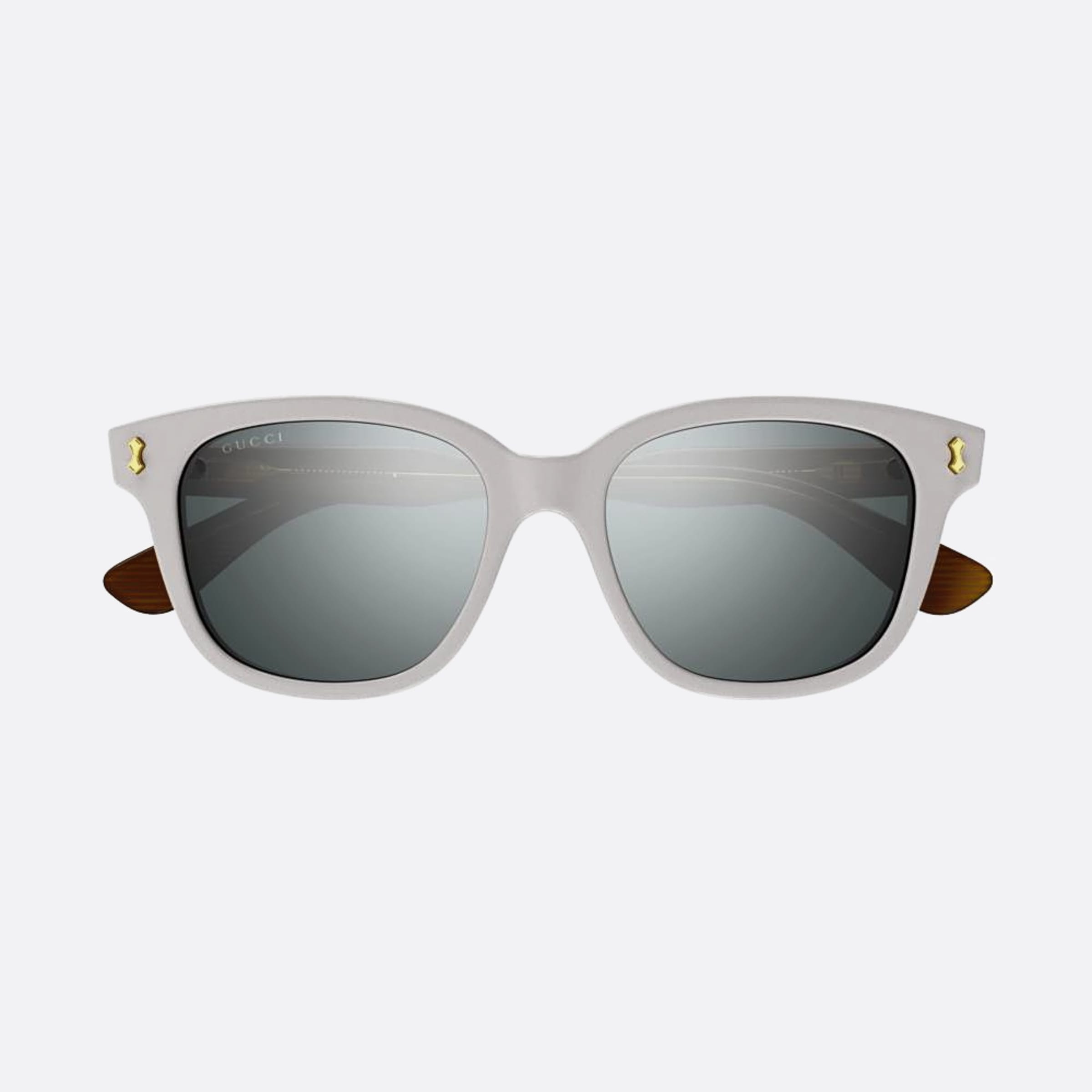 Gucci 52mm Silver Squared Men Sunglasses - Main View