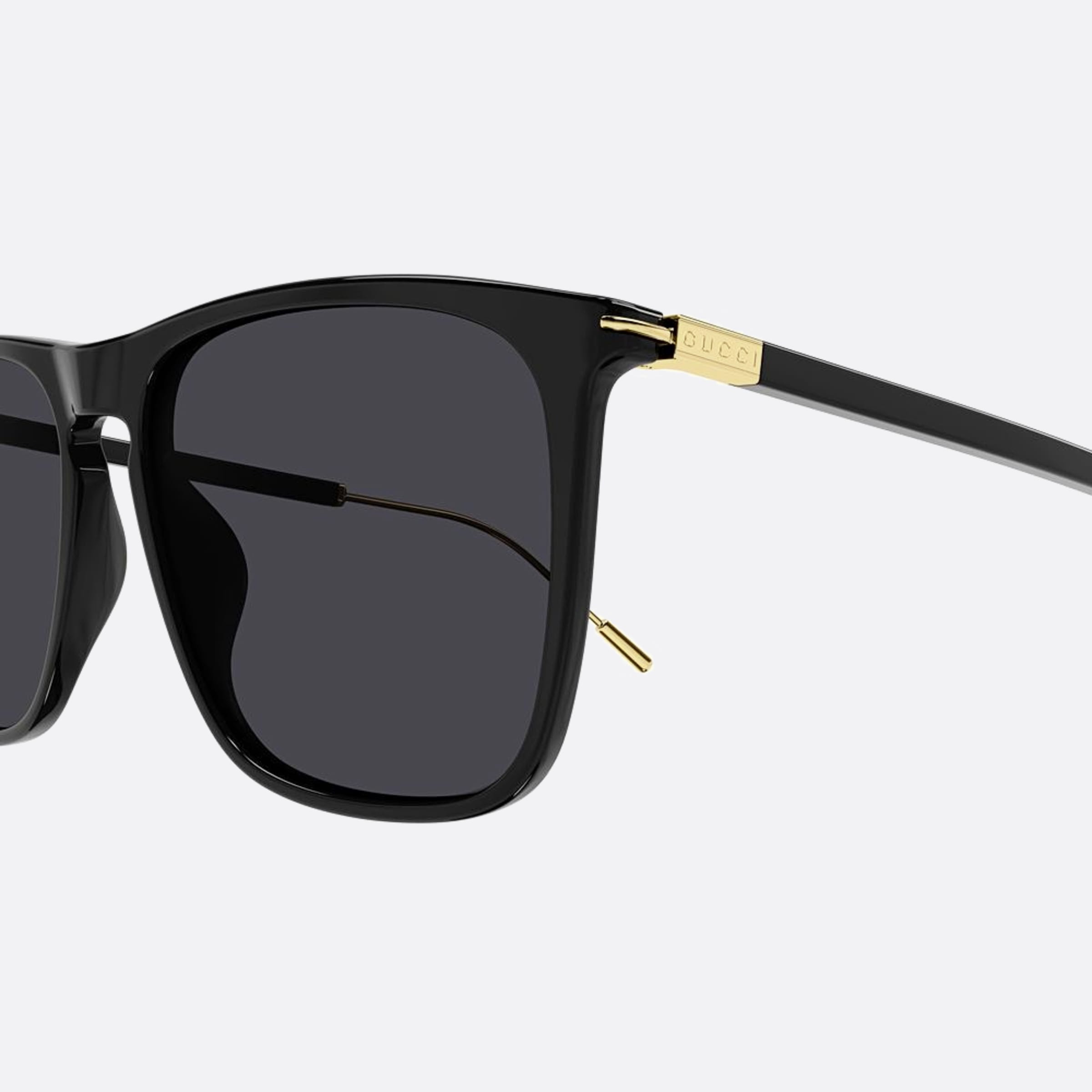 Gucci 58mm Black Squared Man Sunglasses - Detail View