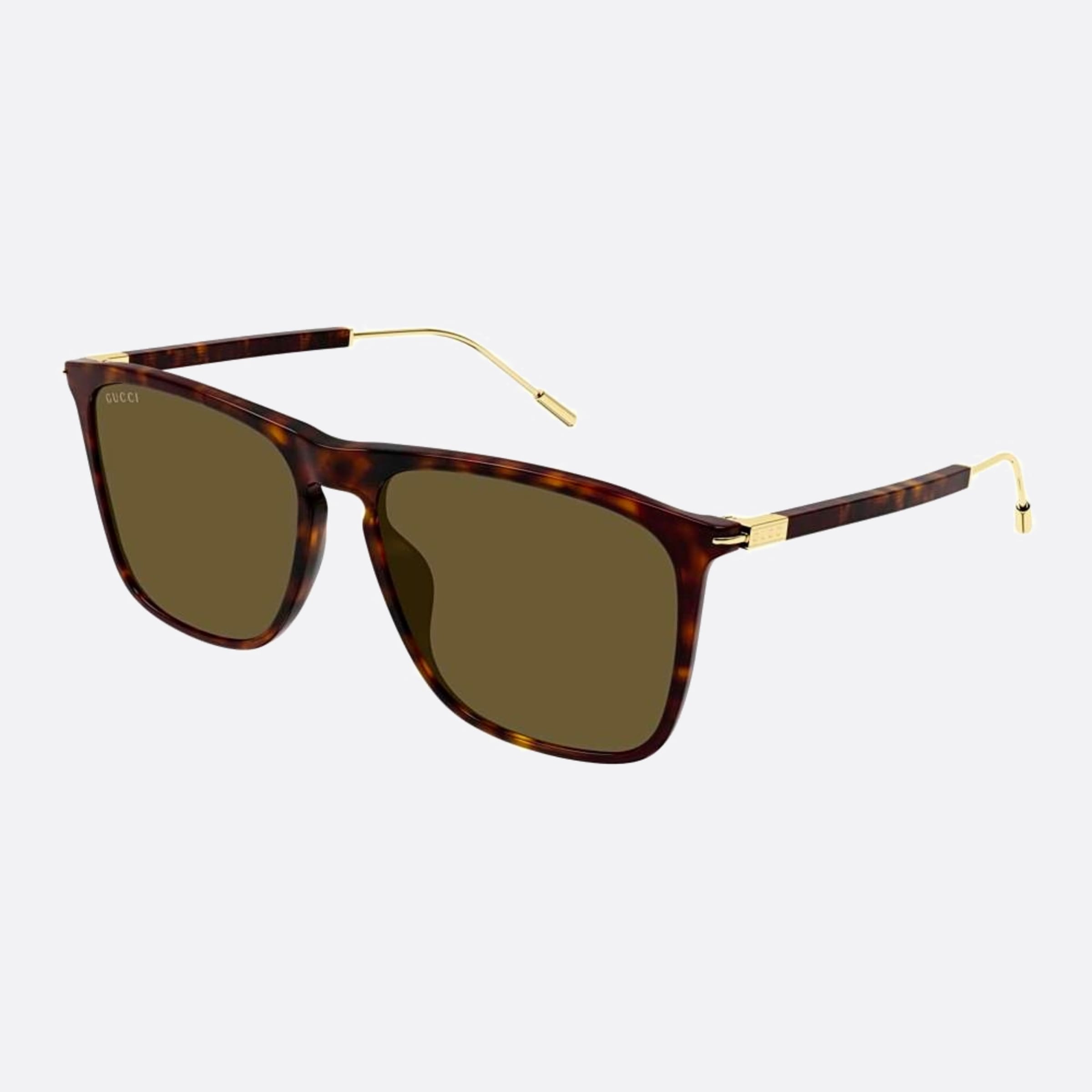 Gucci 58mm Der Havana Squared Men Sunglasses - Side View