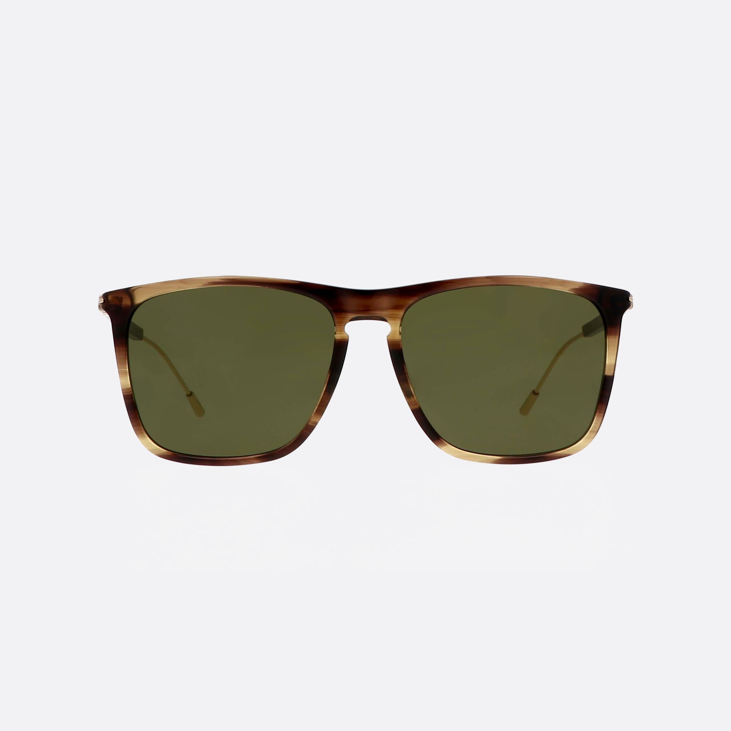 Gucci 58mm Yun Brown Squared Man Sunglasses - Side View