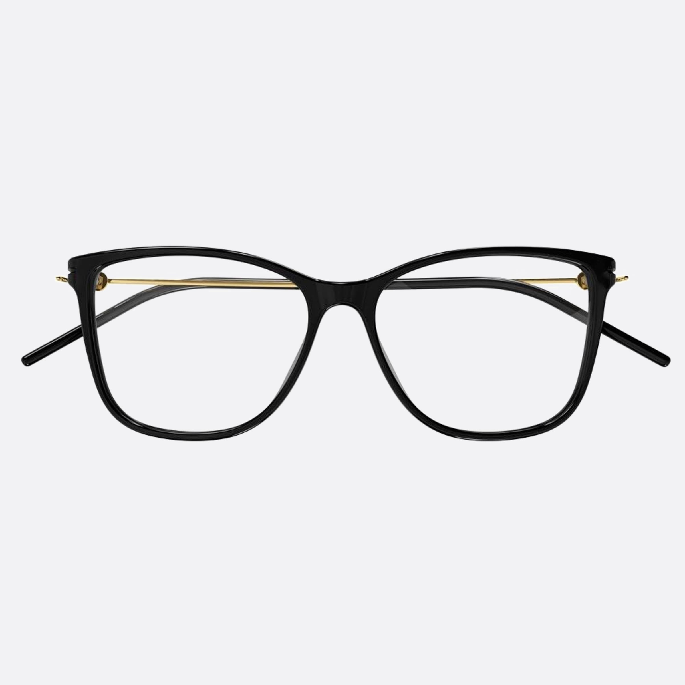 Gucci 53mm Black Squared Woman Eyeglasses - Main View