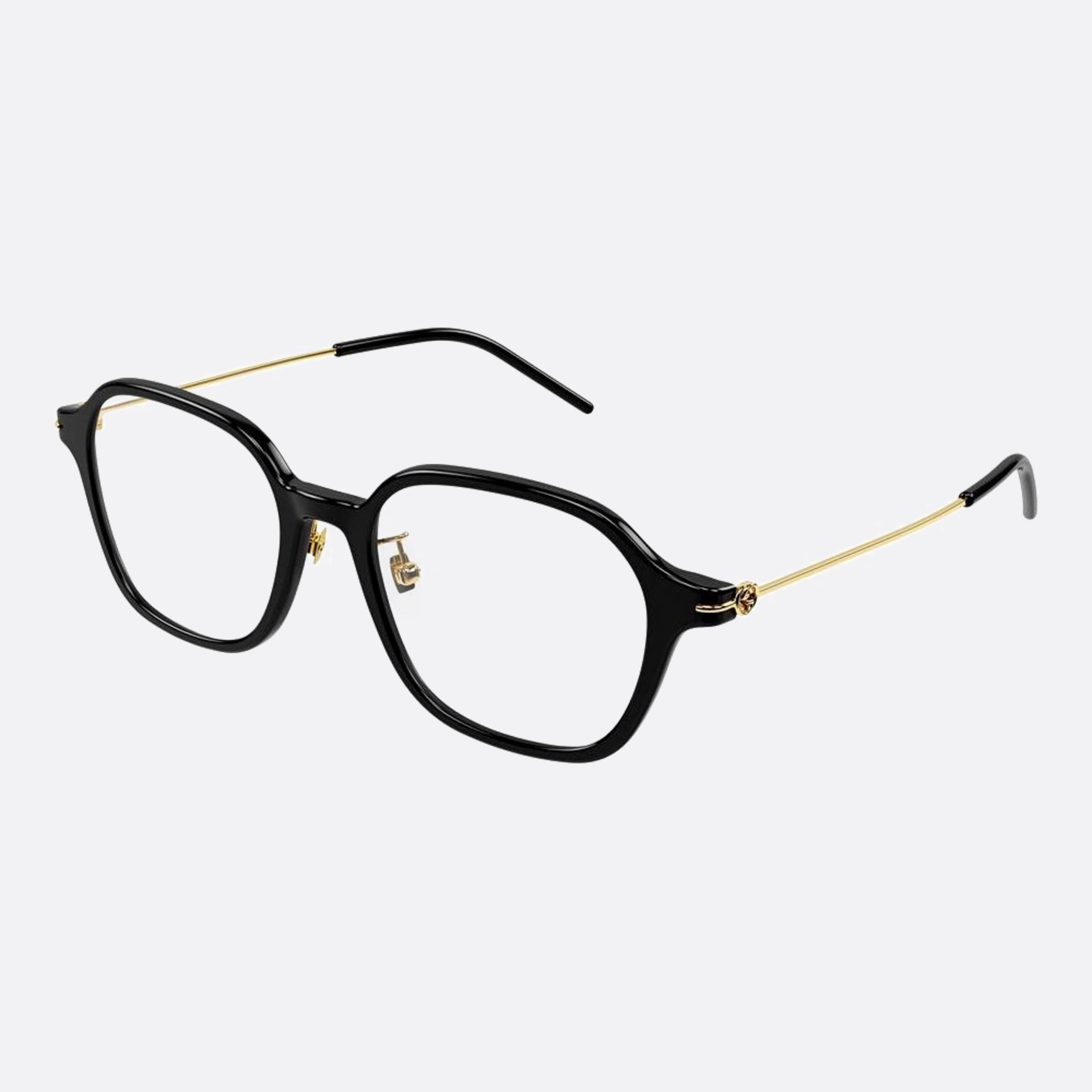Gucci 52mm Gg1277oa Black Geometric Women Eyeglasses - Side View