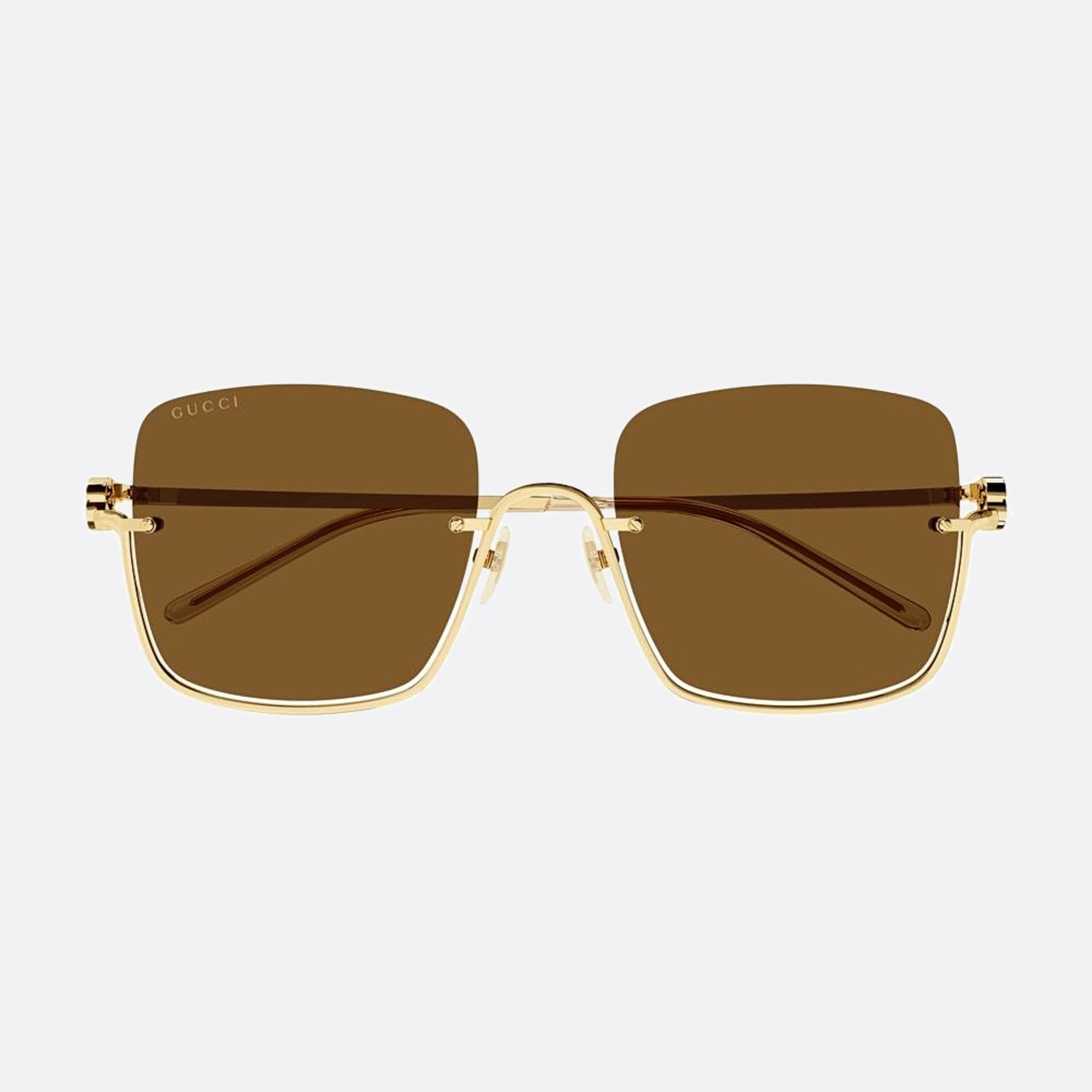 Gucci 54mm Ase Gold Geometric Woman Sunglasses - Main View