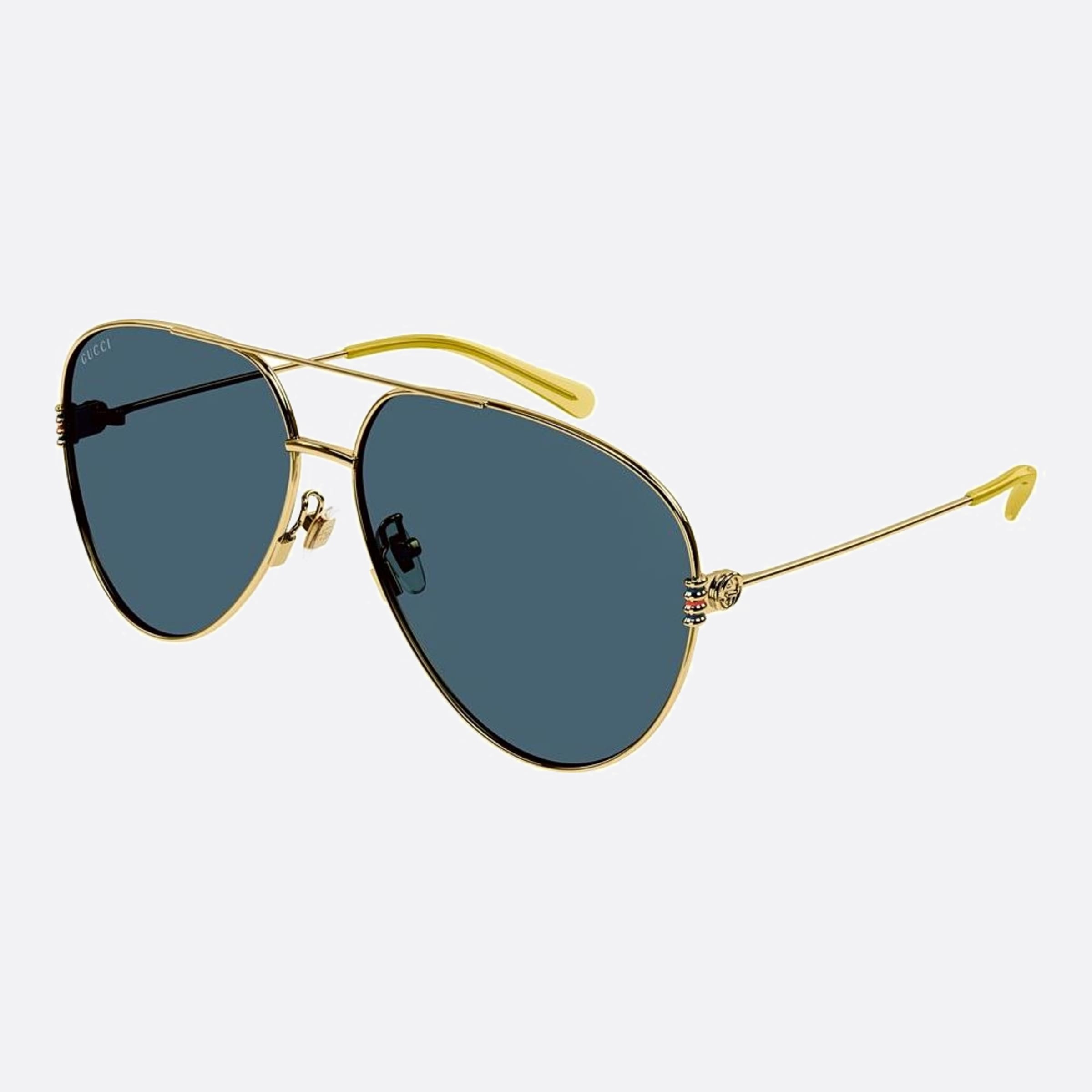 Gucci 62mm Mki Gold Pilot Women Sunglasses - Side View