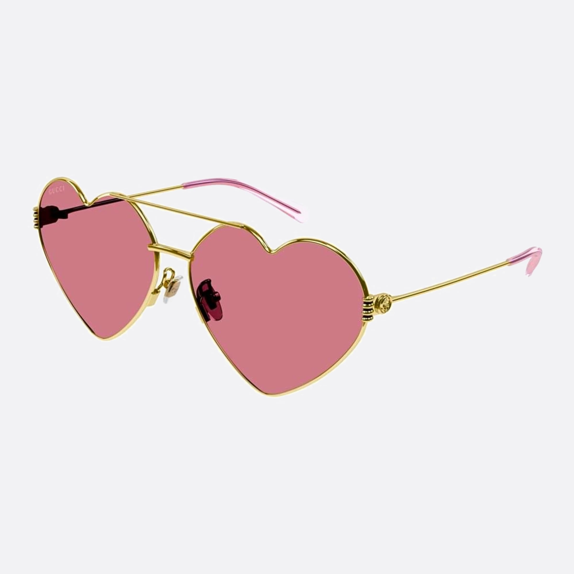 Gucci 62mm Gold Visor Women Sunglasses - Side View
