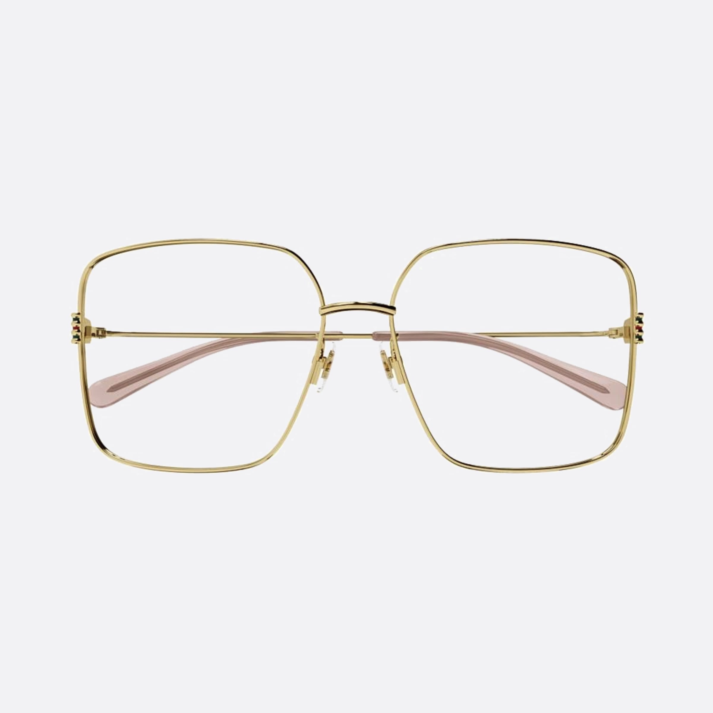 Gucci 60mm Gg1284oa Gold Geometric Woman Eyeglasses - Main View
