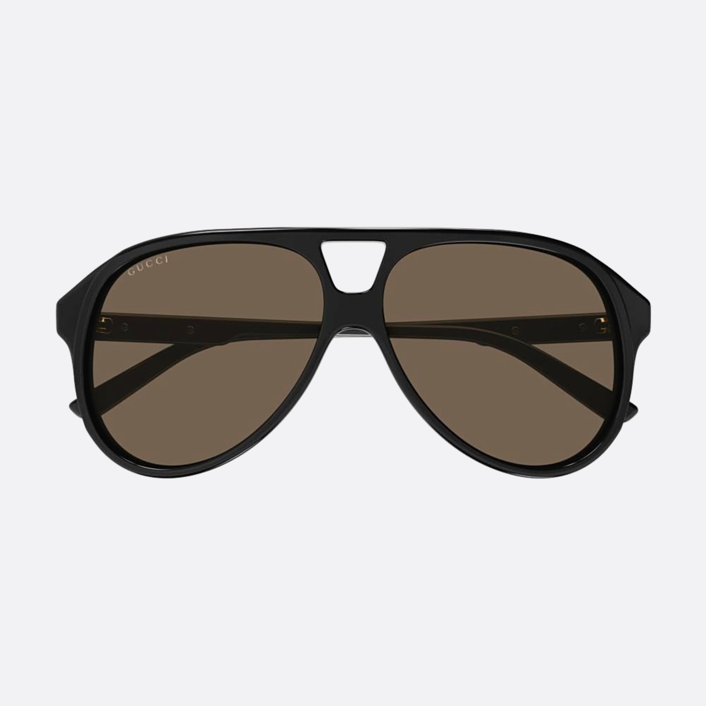 Gucci 59mm Dfg Black Pilot Man Sunglasses - Main View
