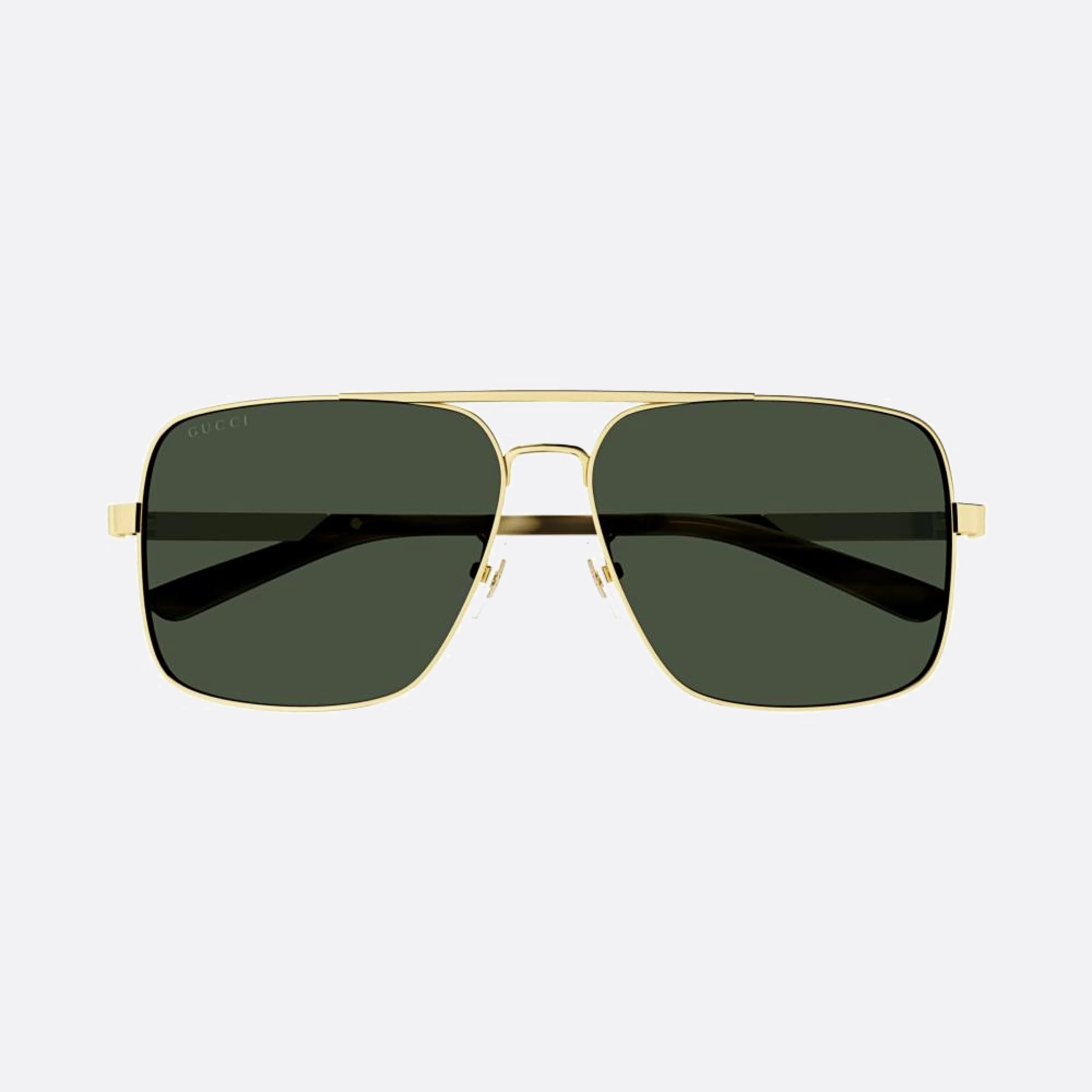 Gucci 62mm Gold Geometric Man Sunglasses - Main View