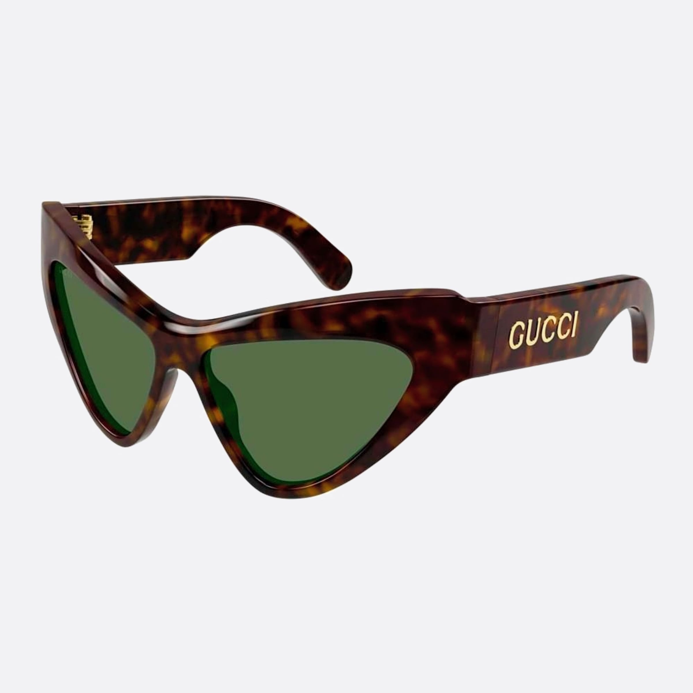 Gucci 57mm Asl Havana Cat Eye Woman Sunglasses - Side View