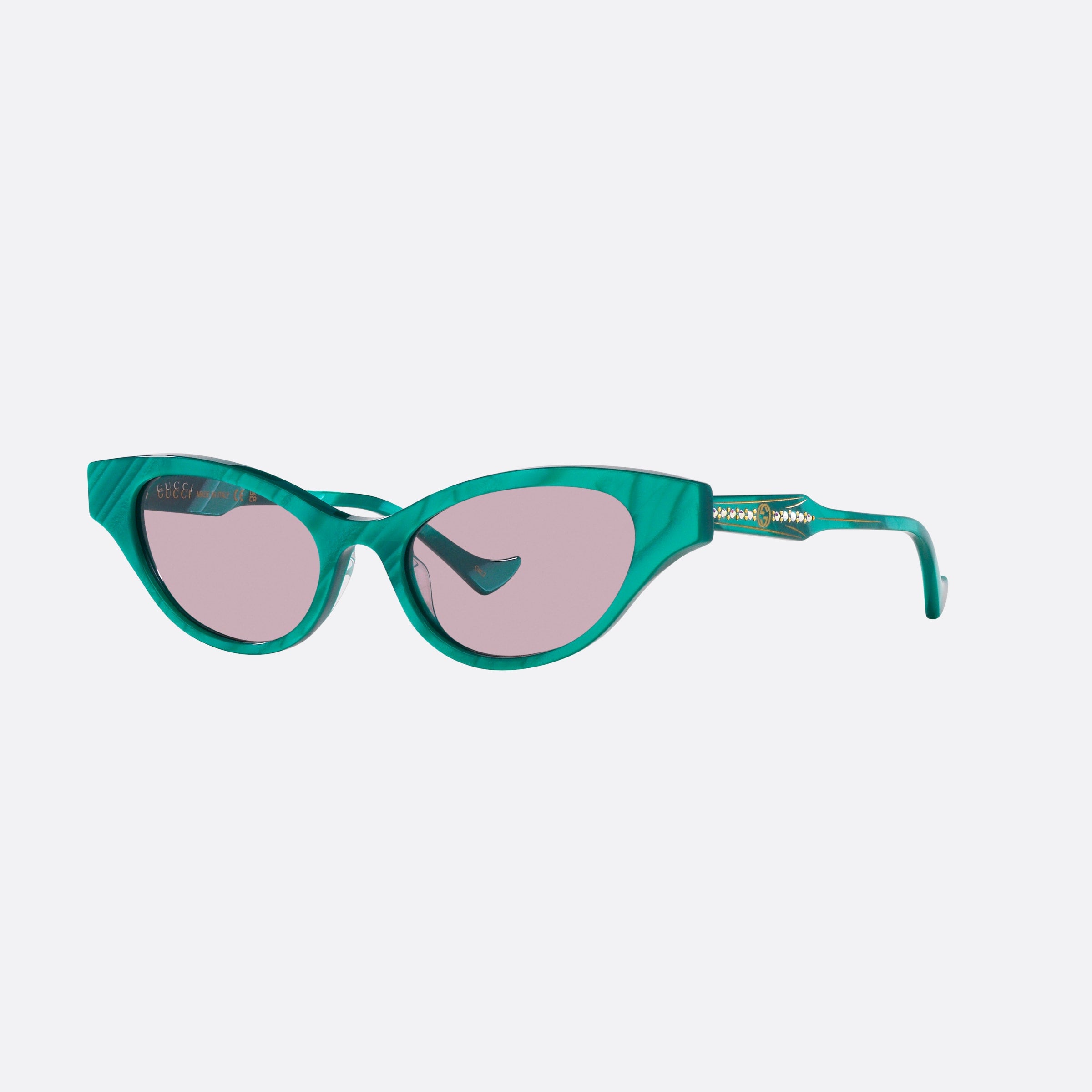 Gucci 51mm Green Cat Eye Women Sunglasses - Main View