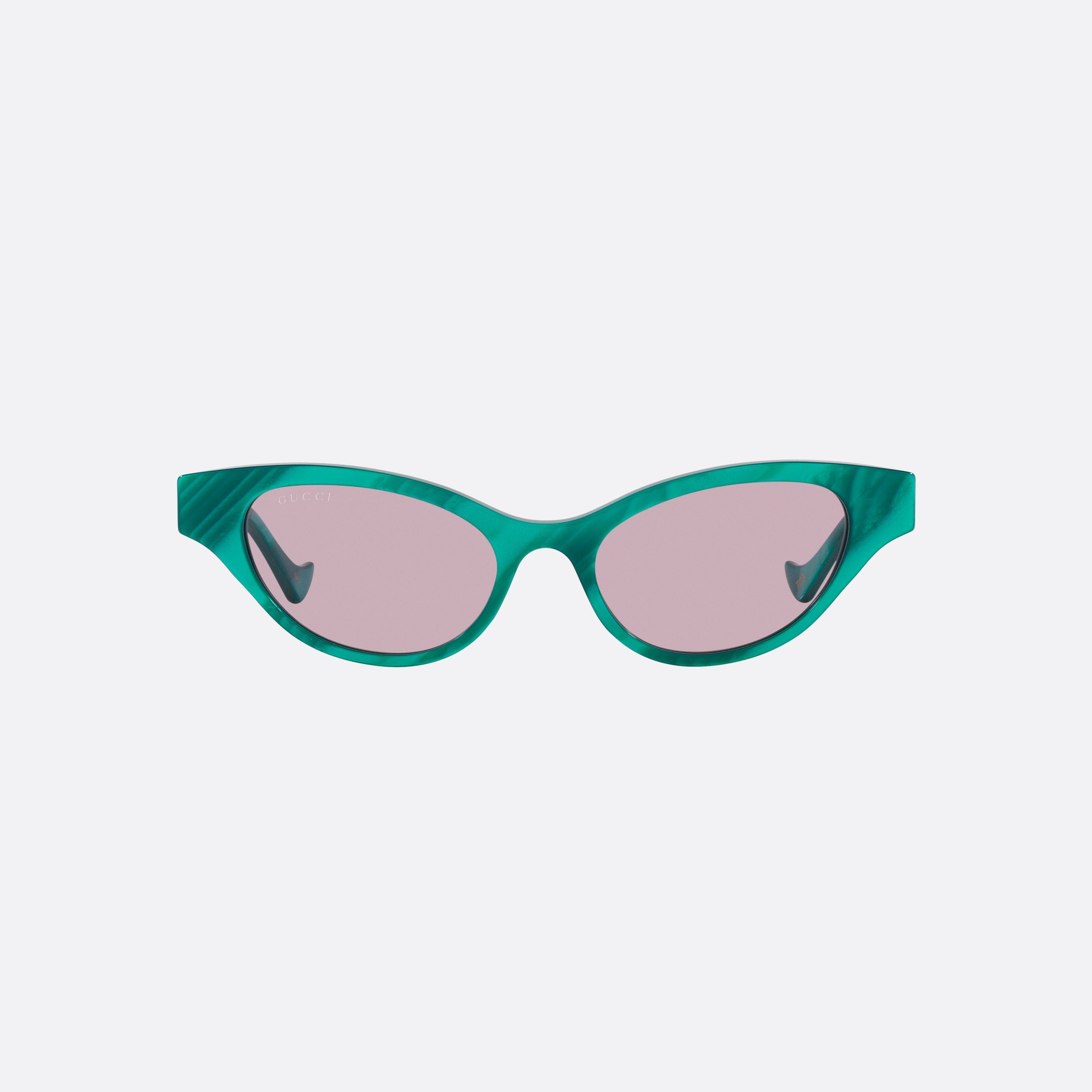 Gucci 51mm Green Cat Eye Women Sunglasses - Side View