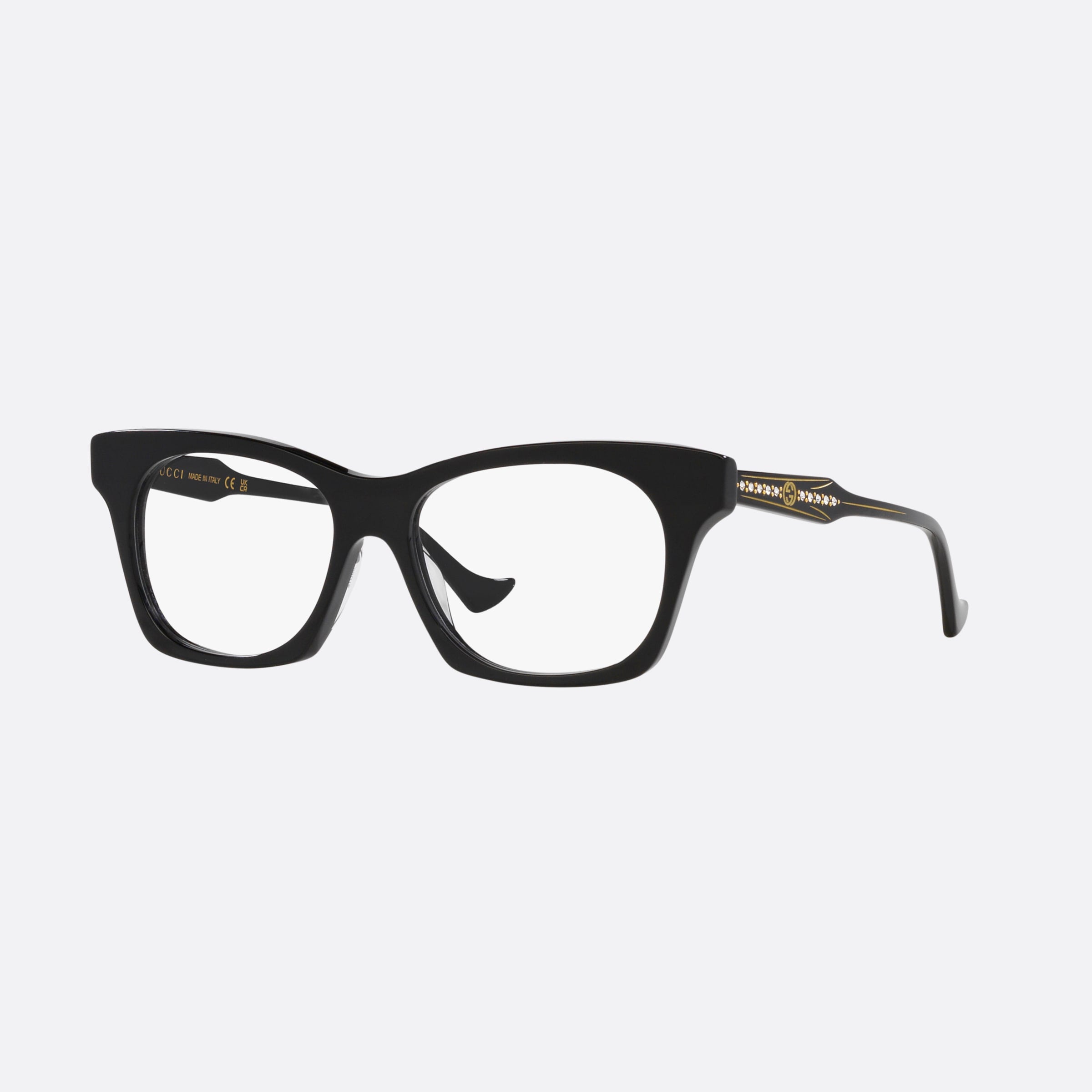 Gucci 55mm Black Cat Eye Woman Eyeglasses - Main View