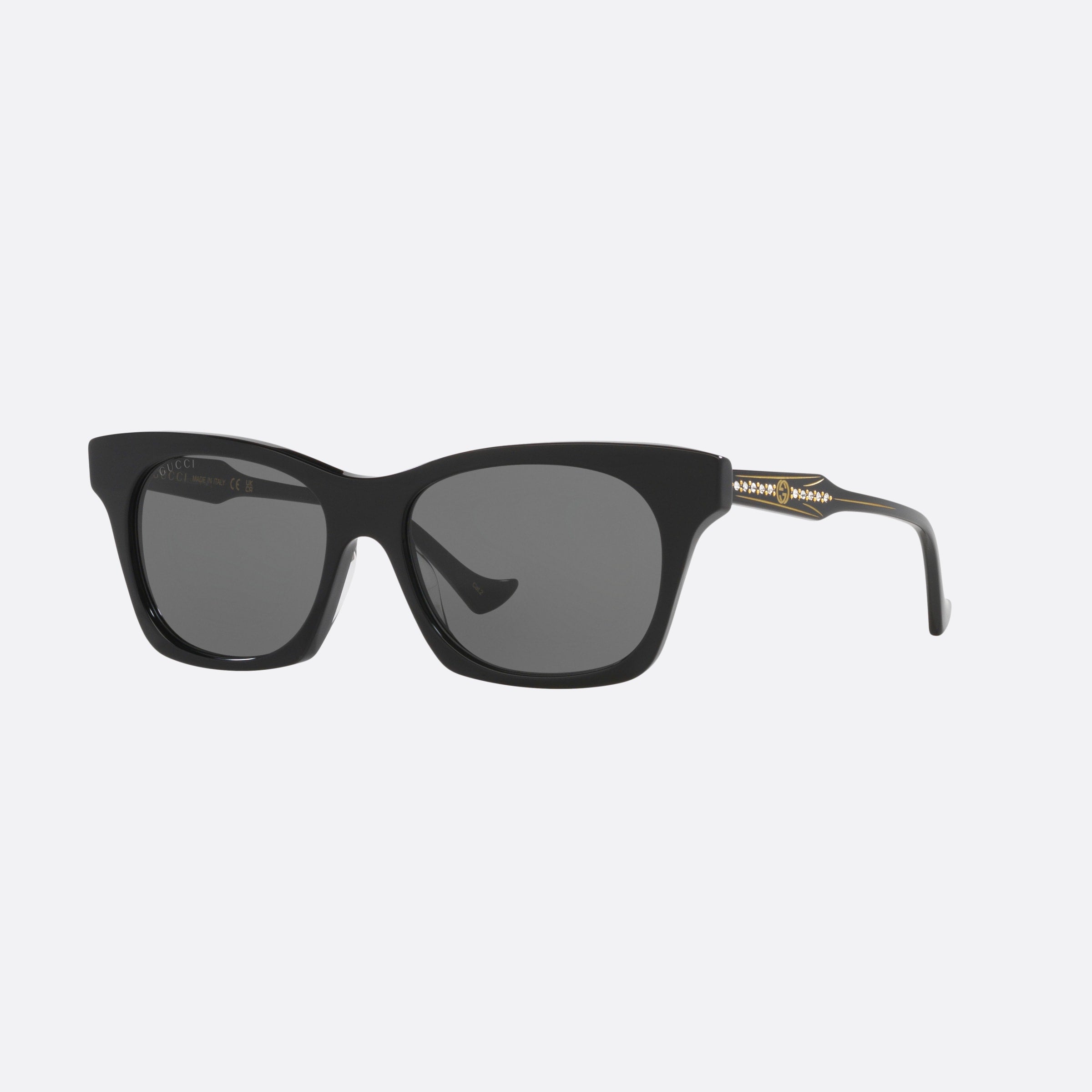 Gucci 55mm Black Cat Eye Women Sunglasses - Main View