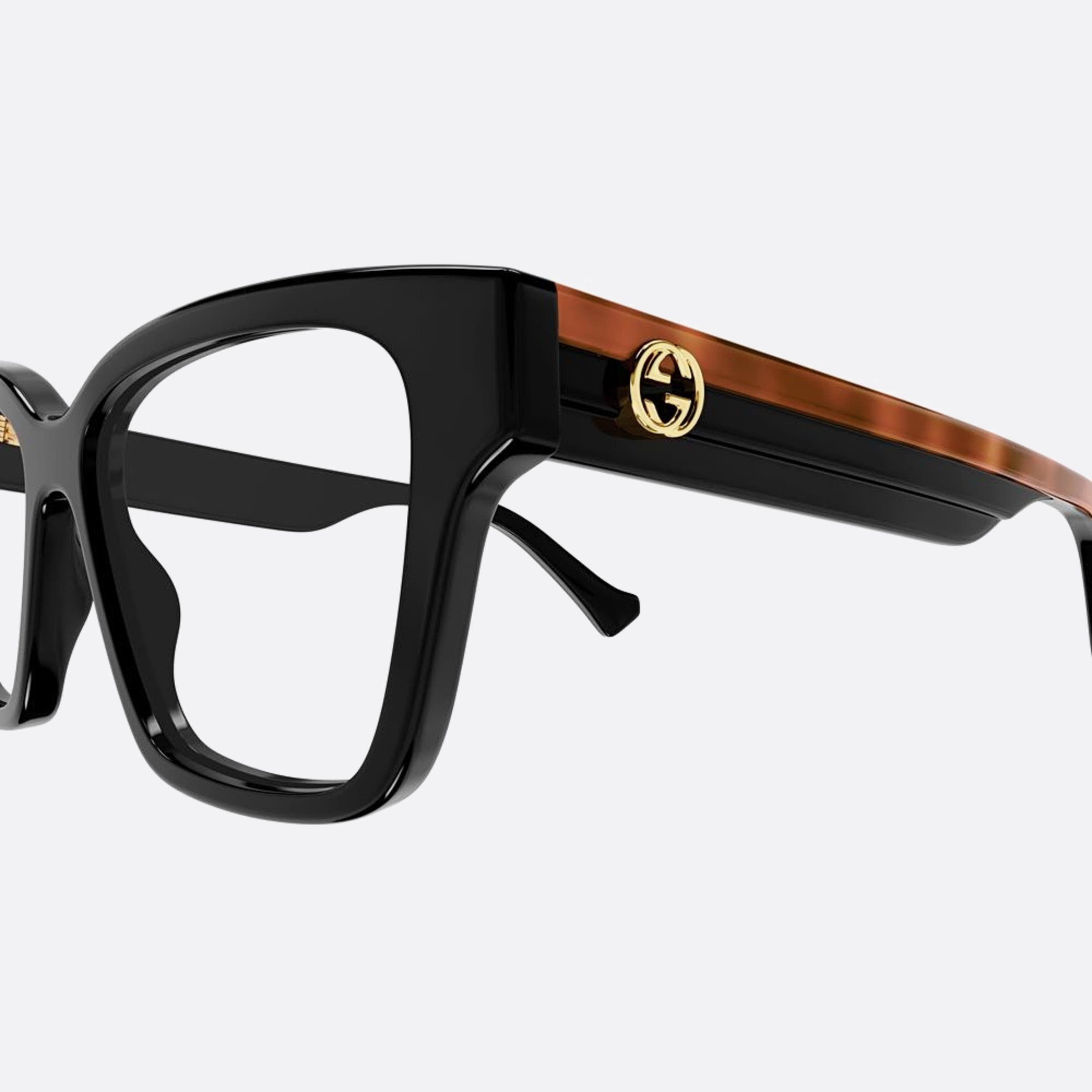 Gucci 55mm Black Visor Woman Eyeglasses - Detail View