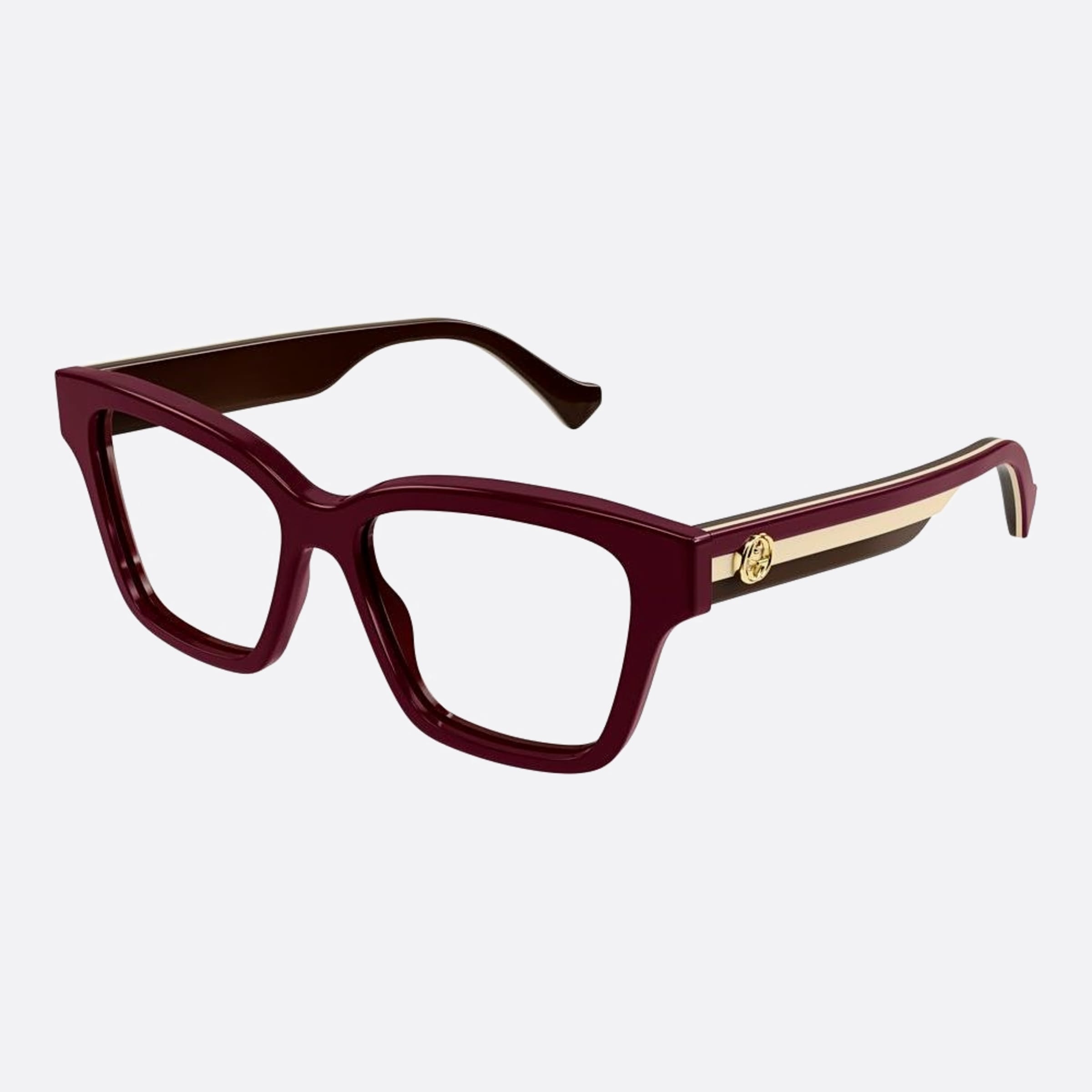 Gucci 55mm Red Visor Woman Eyeglasses - Side View
