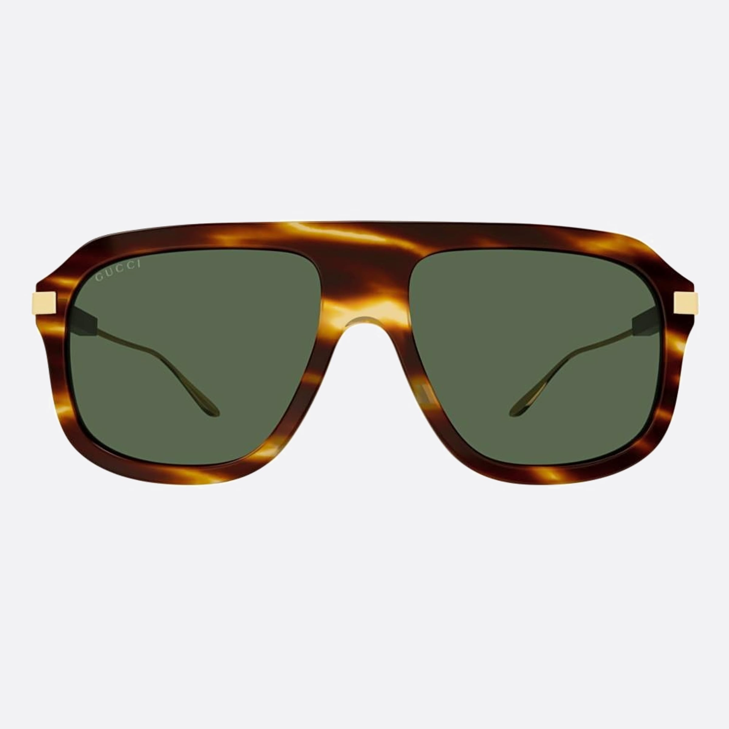 Gucci 57mm Havana Pilot Men Sunglasses - Main View