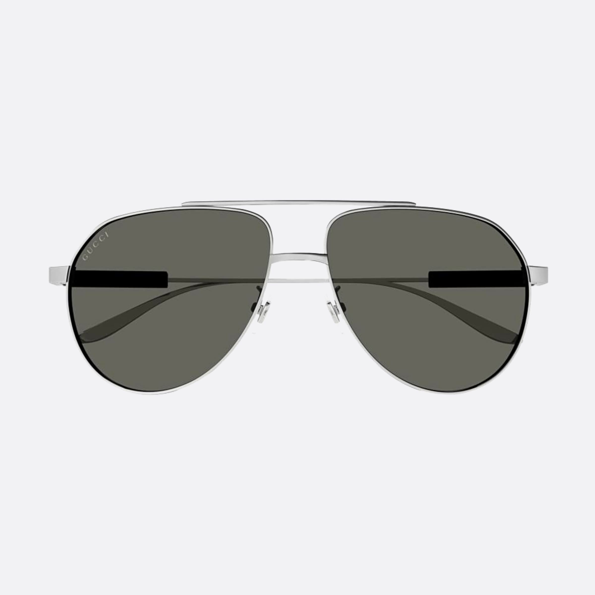 Gucci 61mm Hlb Black Pilot Men Sunglasses - Main View