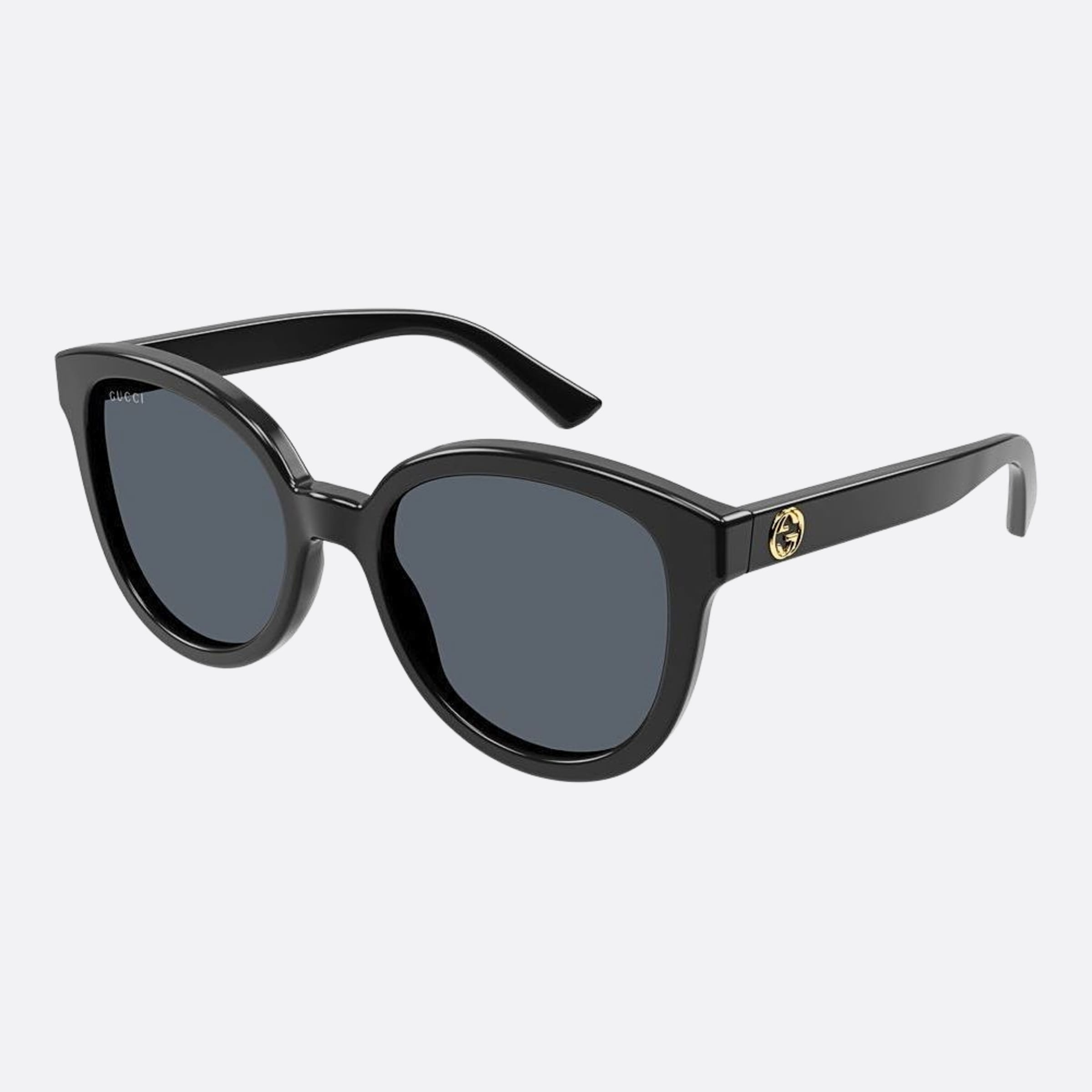 Gucci 54mm Black Squared Woman Sunglasses - Side View