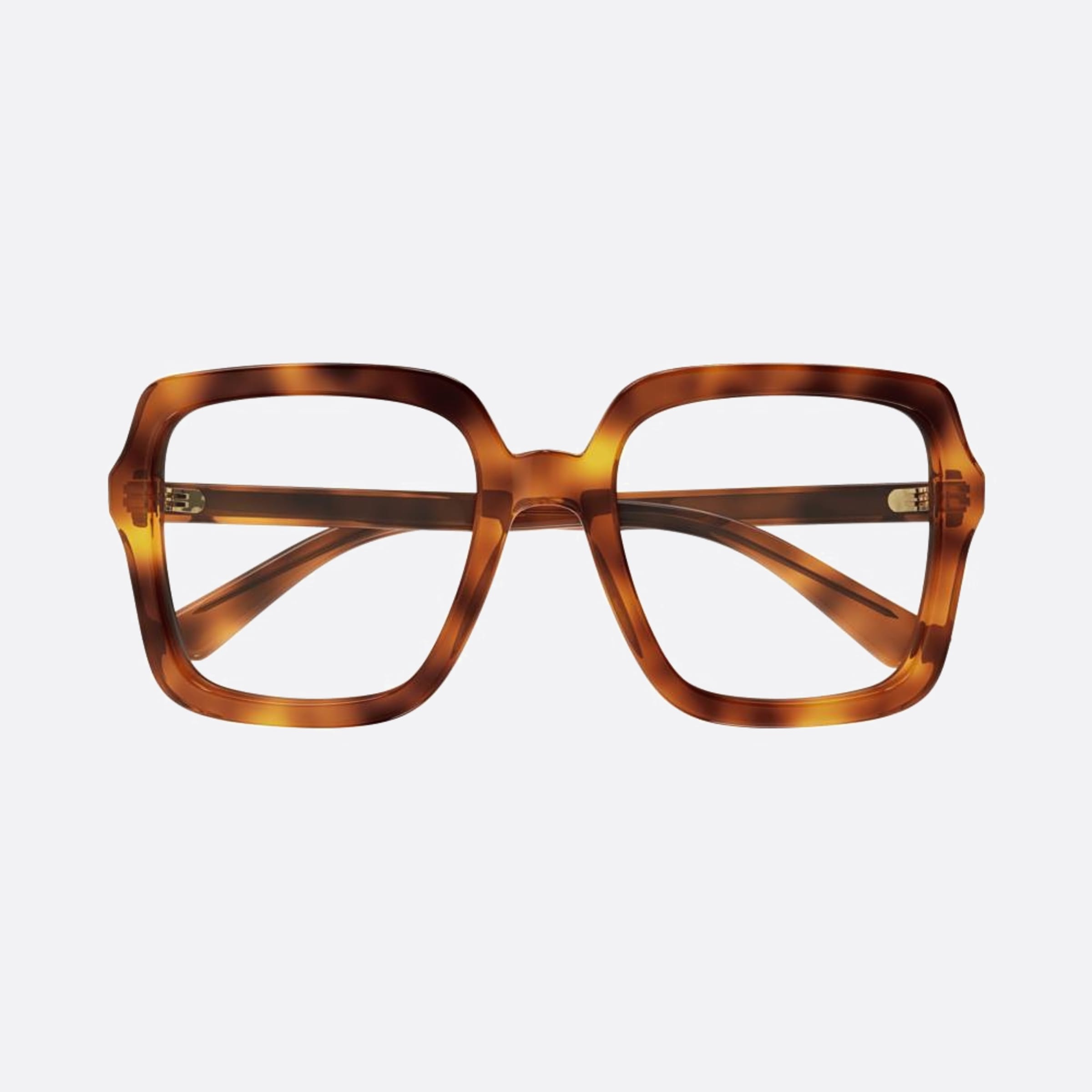 Gucci 55mm Bbb Havana Squared Woman Eyeglasses - Main View