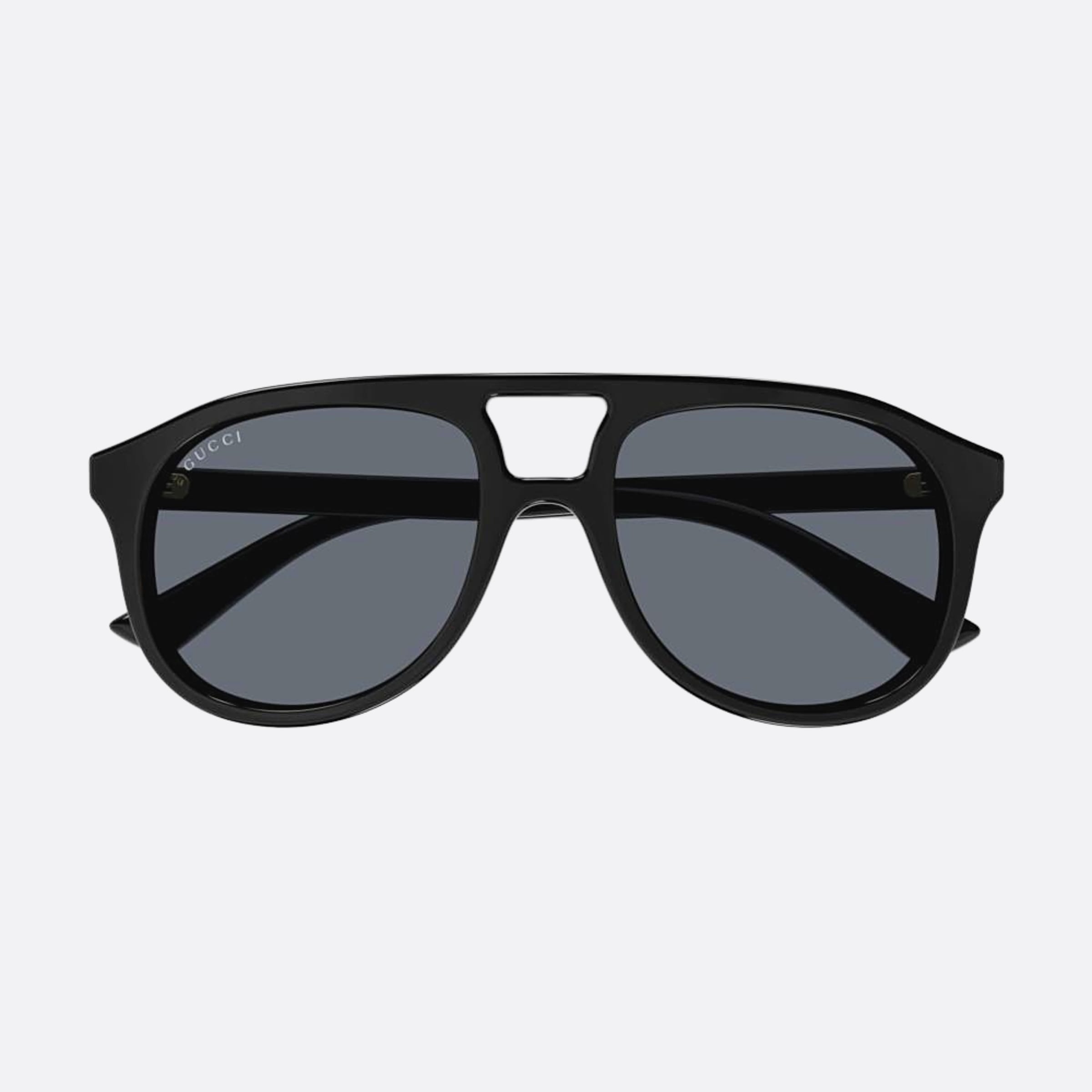 Gucci 54mm Black Pilot Man Sunglasses - Main View