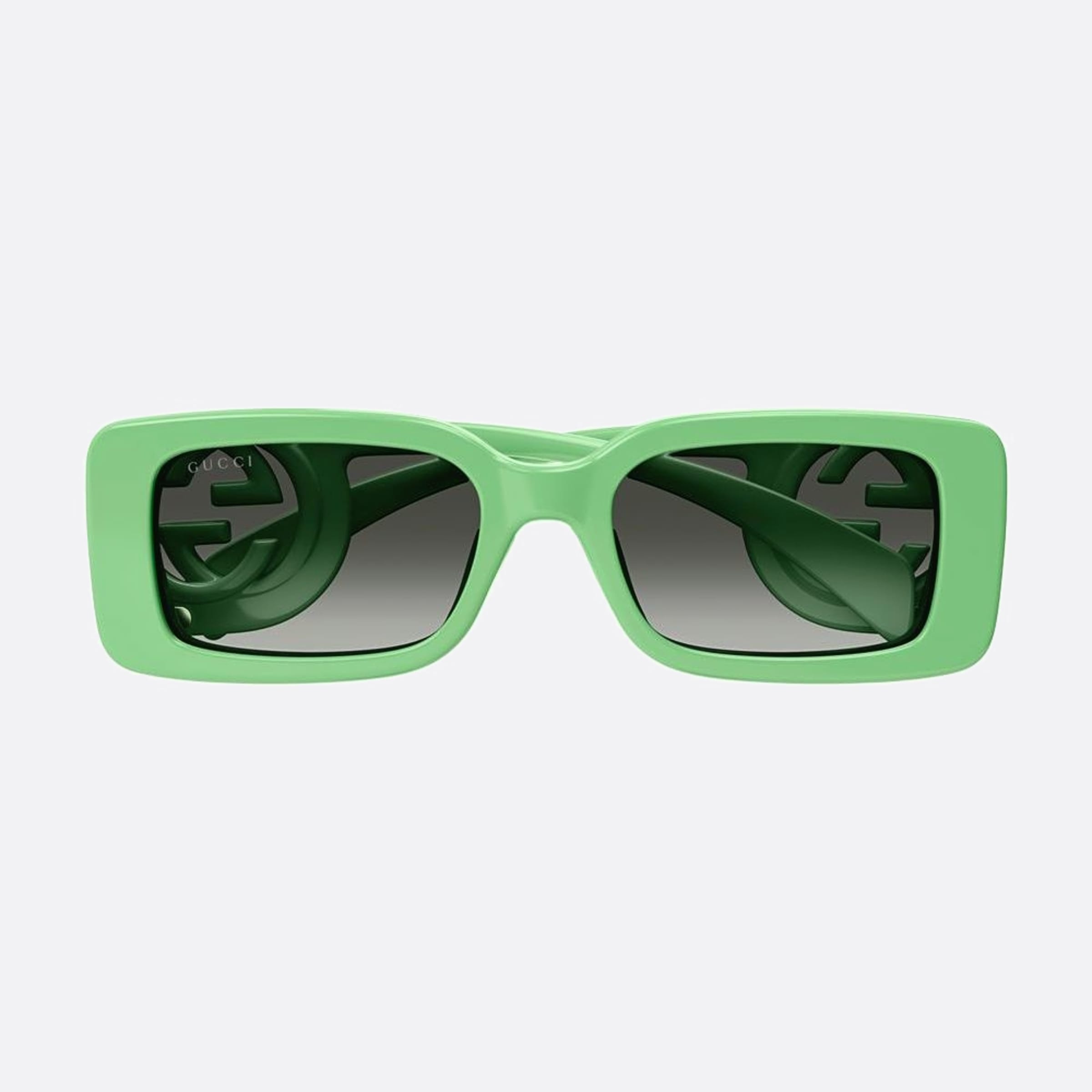 Gucci 54mm Gbn Green Rectangle Women Sunglasses - Main View
