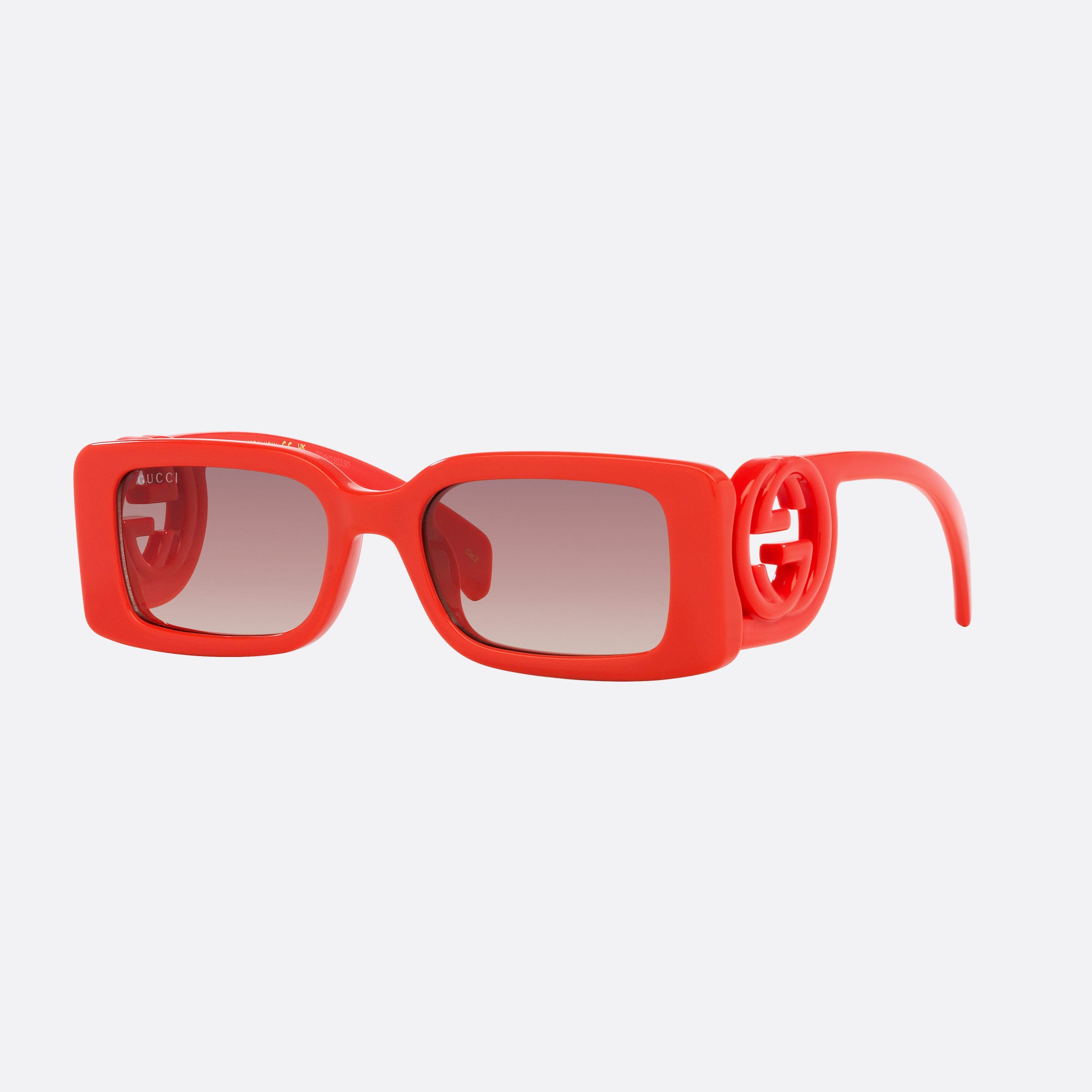 Gucci 54mm Tyh Red Rectangle Woman Sunglasses - Main View