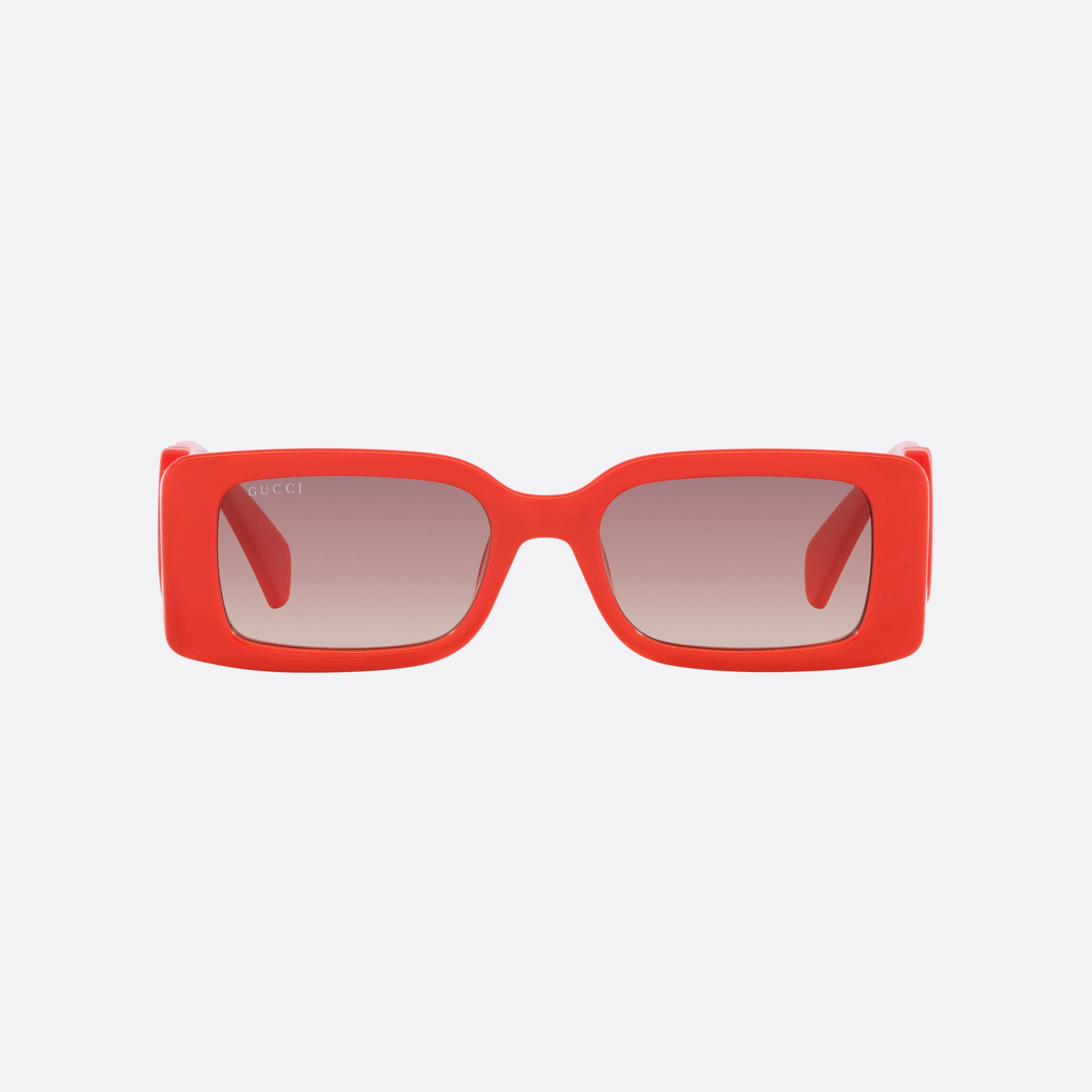 Gucci 54mm Tyh Red Rectangle Woman Sunglasses - Side View