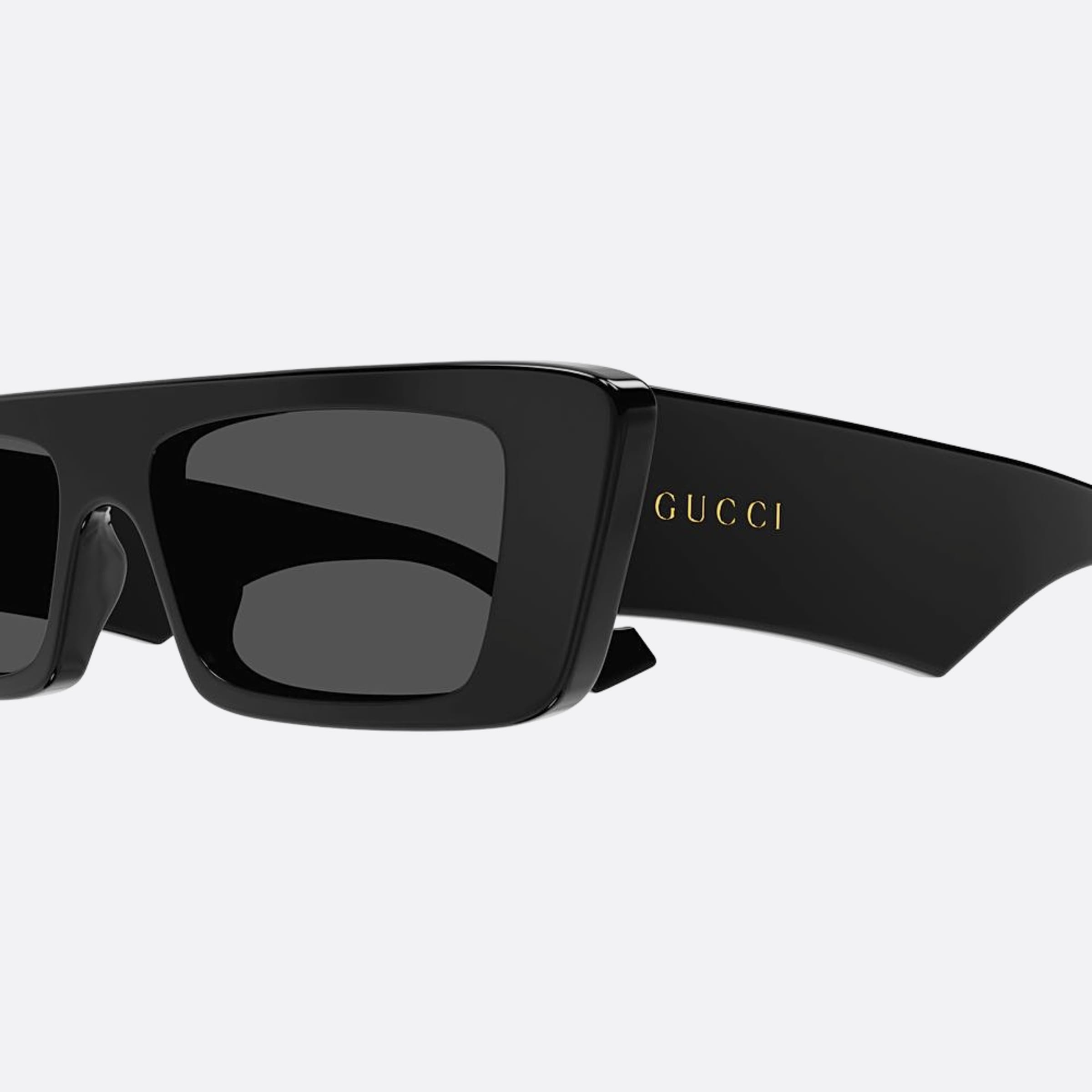 Gucci 54mm Lou Black Squared Polarized Men Sunglasses - Lifestyle Shot