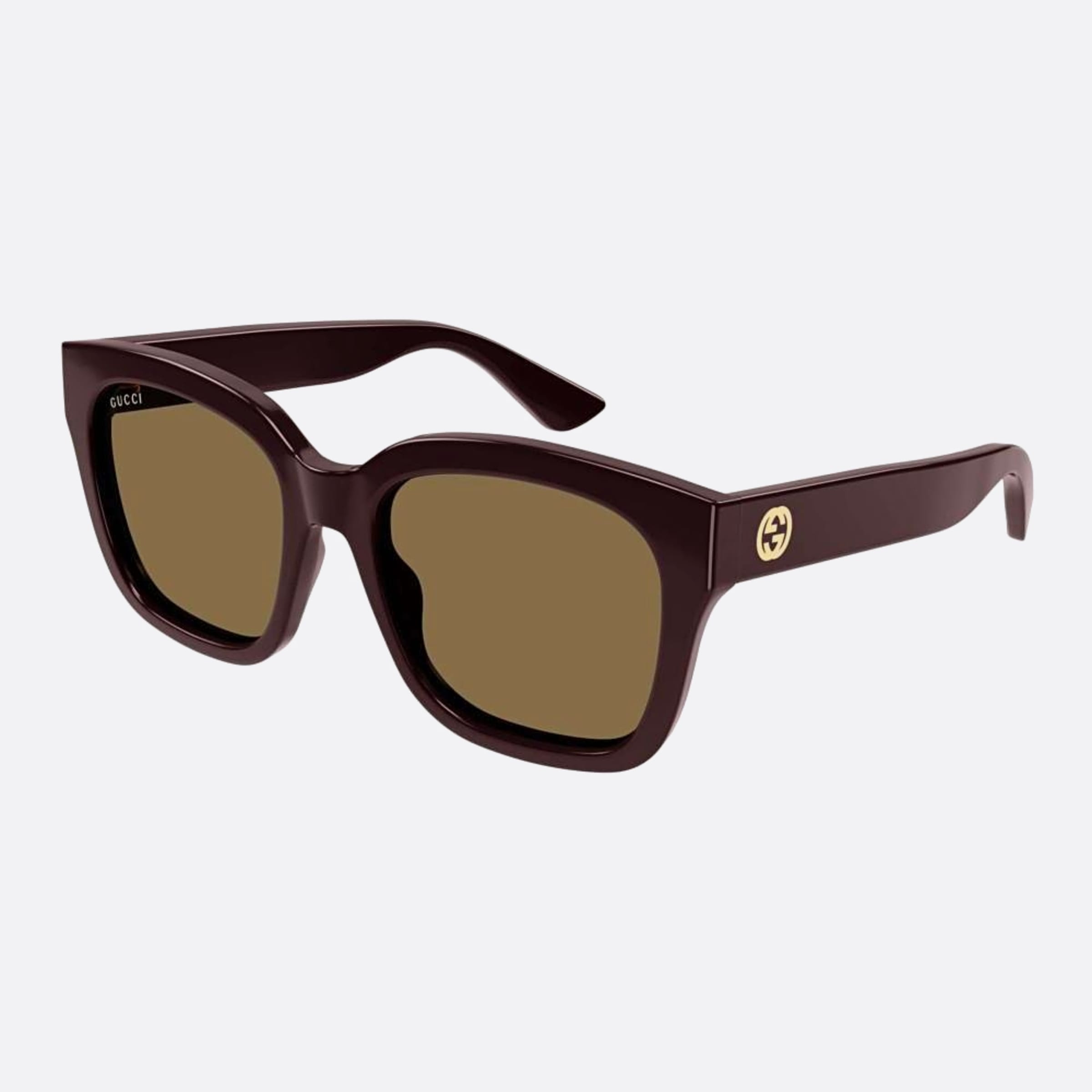 Gucci 54mm Bnm Red Visor Woman Sunglasses - Side View
