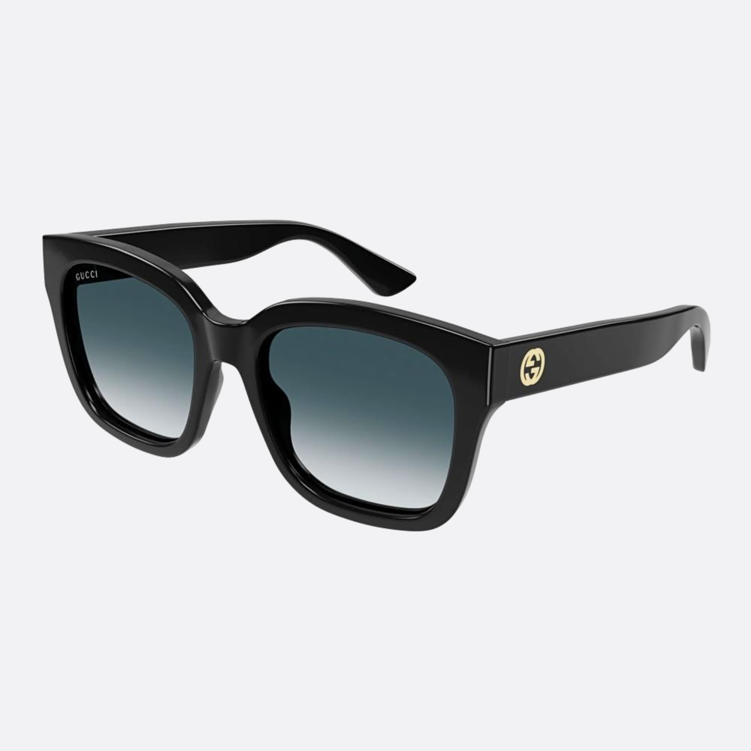 Gucci 54mm Women's Gg1338sk Hyu Black Squared Sunglasses - Side View