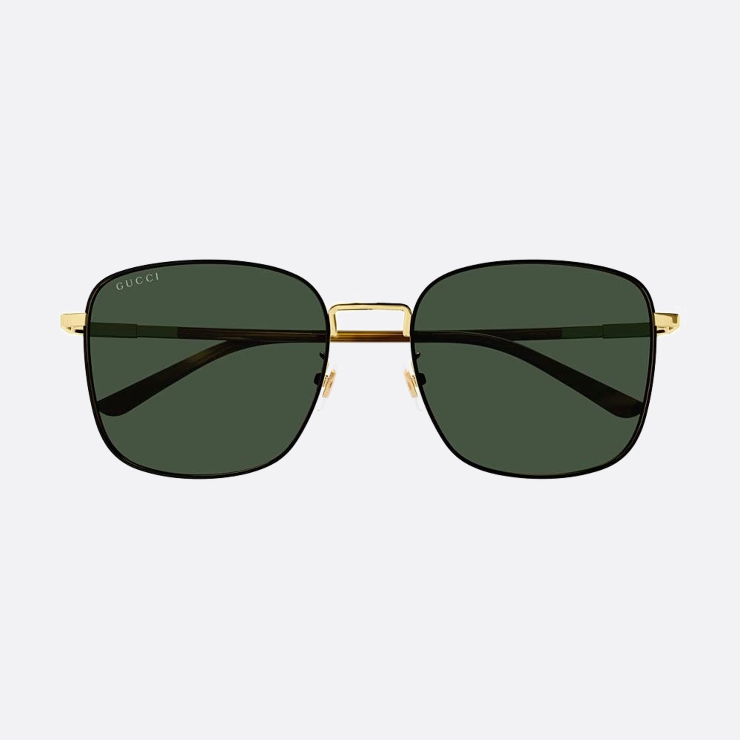 Gucci 58mm Gold Geometric Man Sunglasses - Detail View