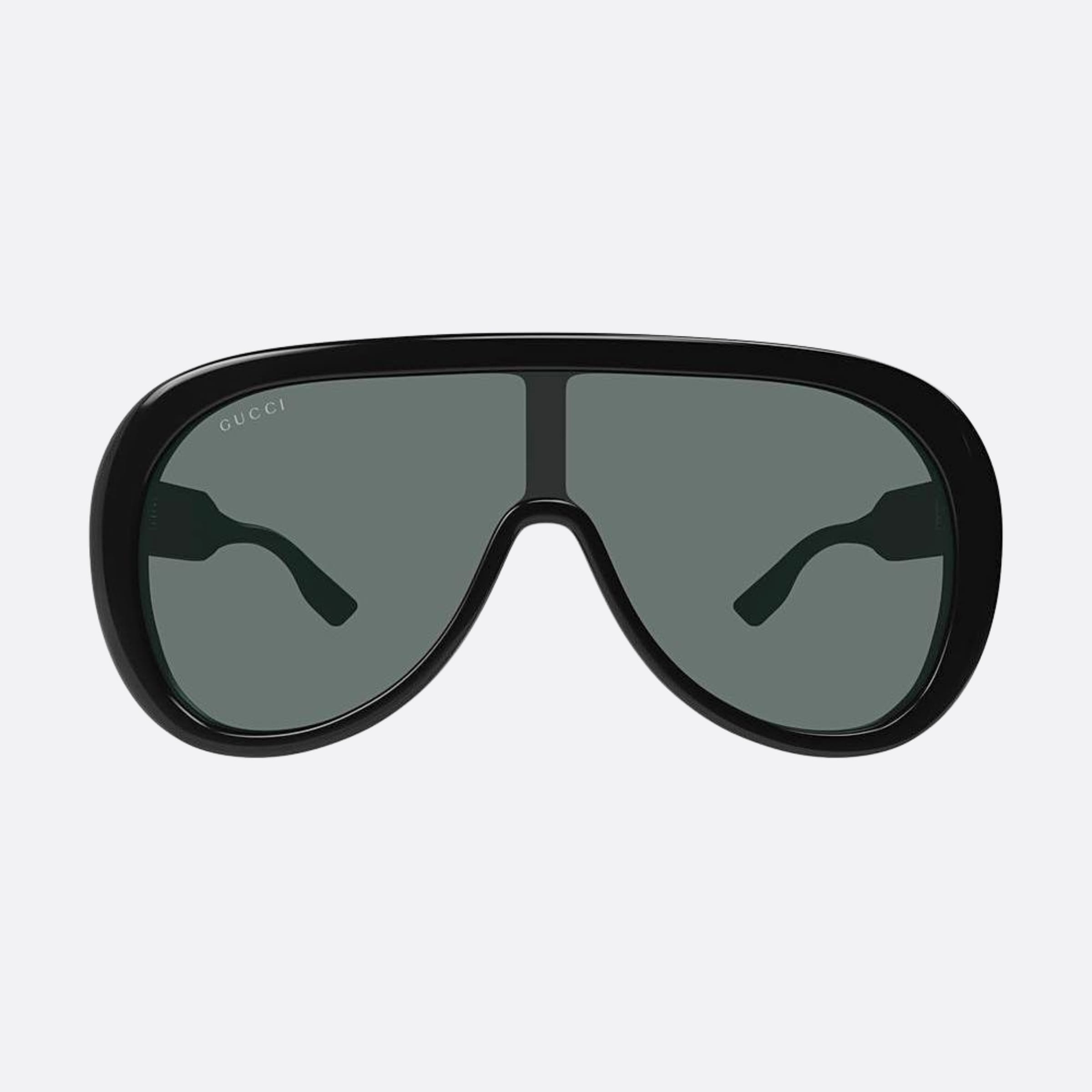 Gucci 99mm Black Shield Men Sunglasses - Main View