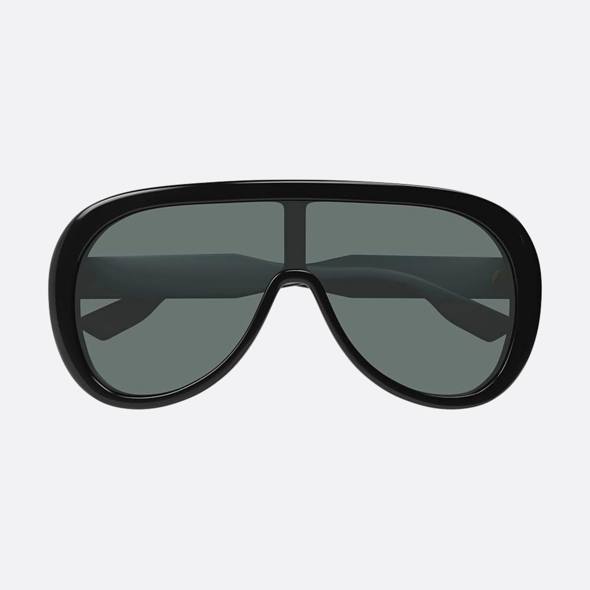 Gucci 99mm Black Shield Men Sunglasses - Detail View