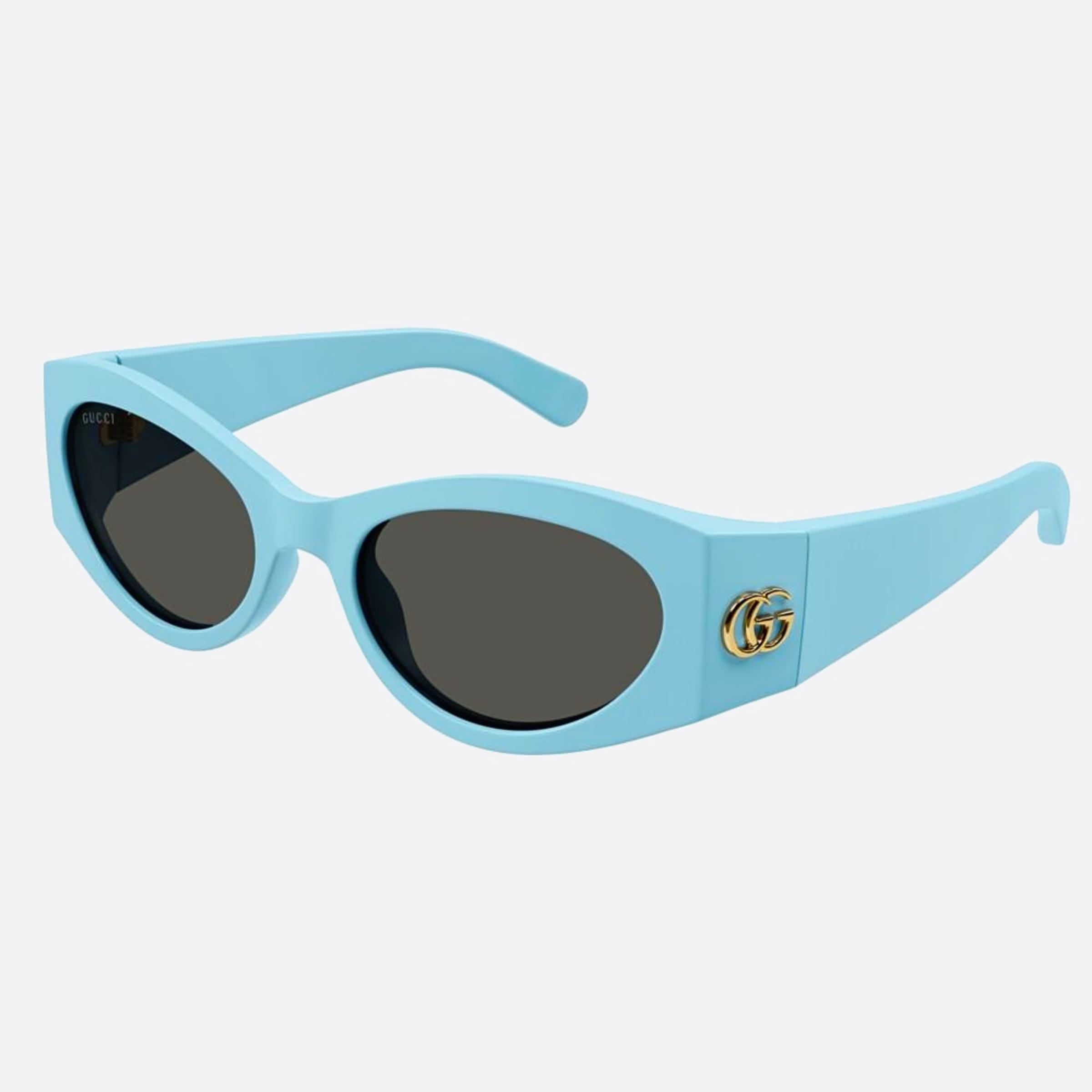 Gucci 53mm Ygn Blue Cat Eye Women Sunglasses - Side View