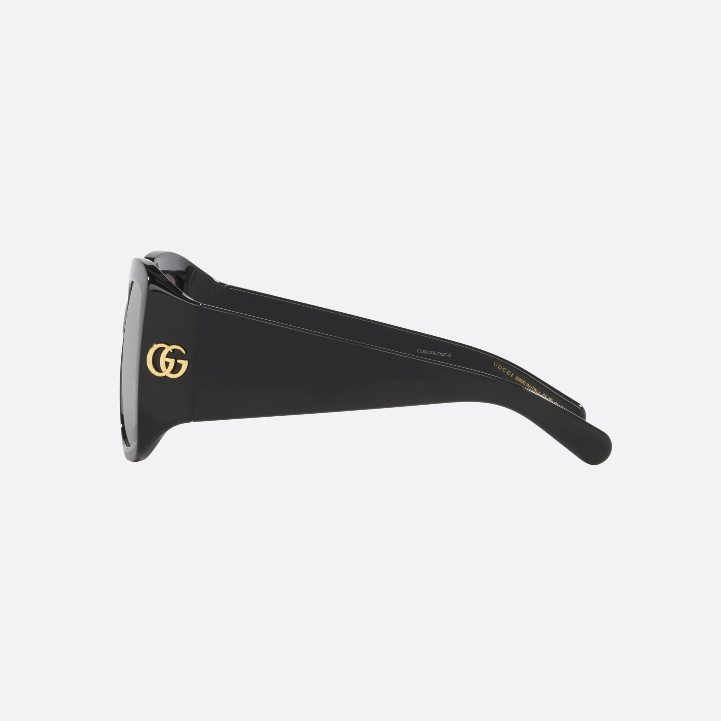 Gucci 55mm Black Square Woman Sunglasses - Detail View