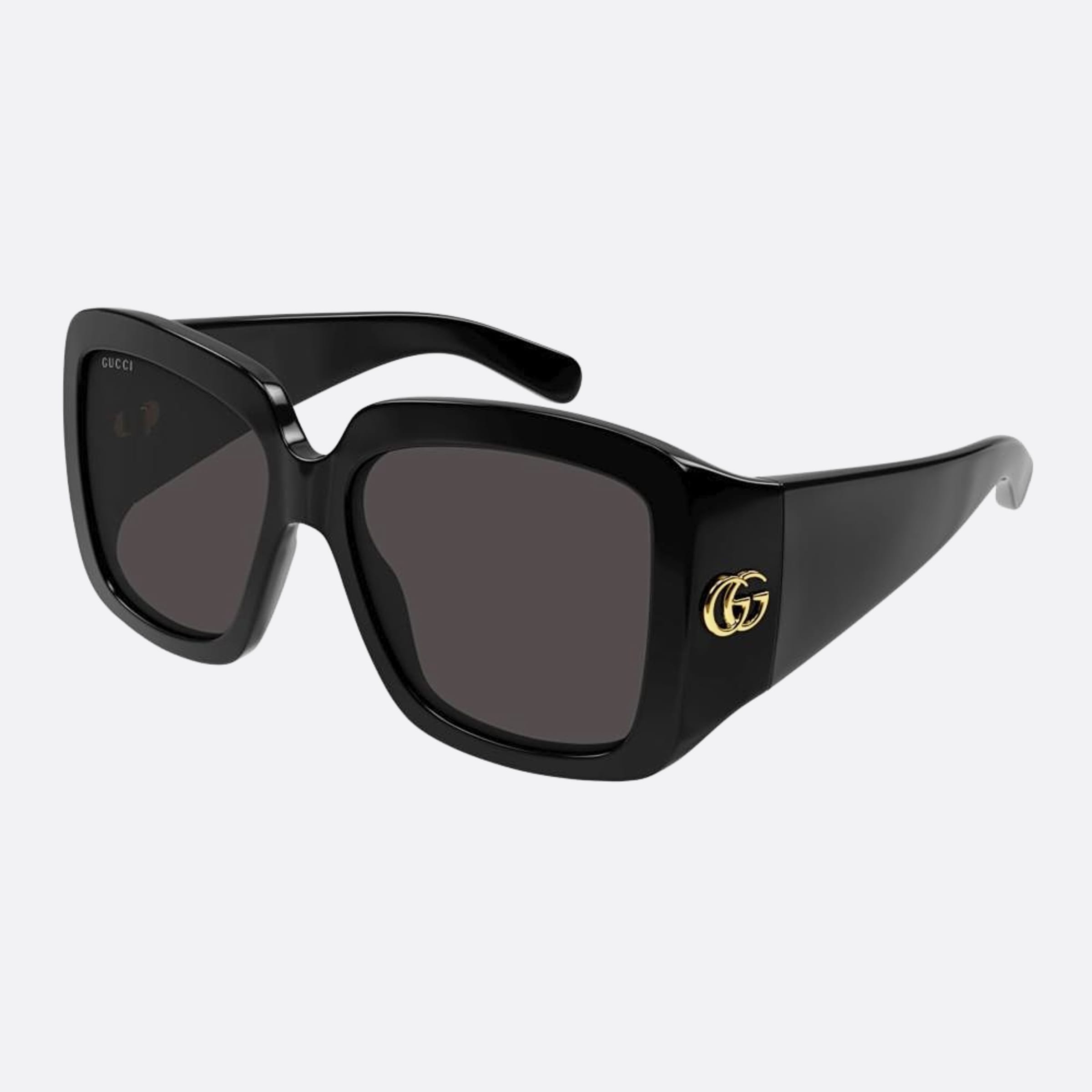 Gucci 55mm Gg1402sa Black Squared Women Sunglasses - Side View