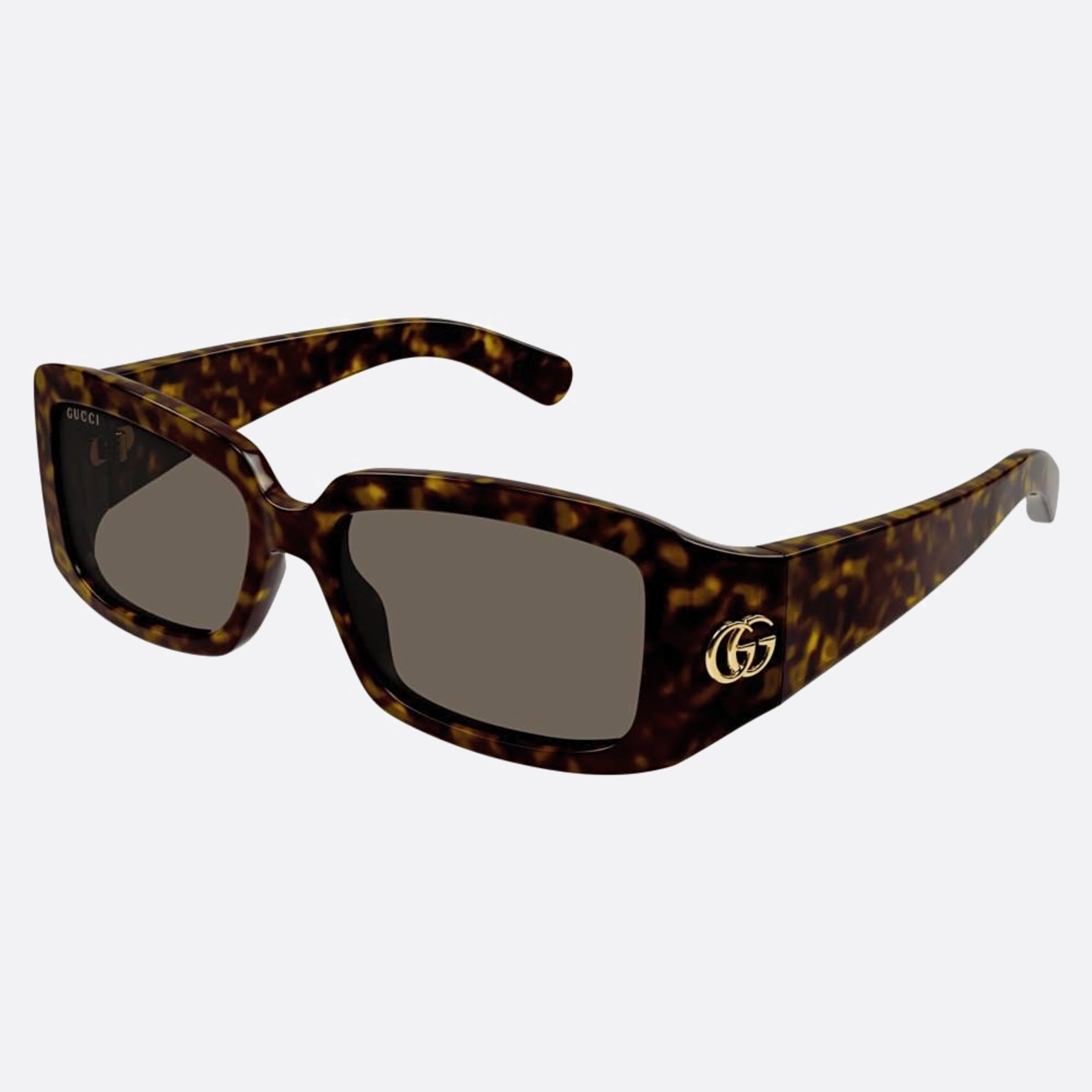 Gucci 54mm Bre Havana Squared Woman Sunglasses - Side View