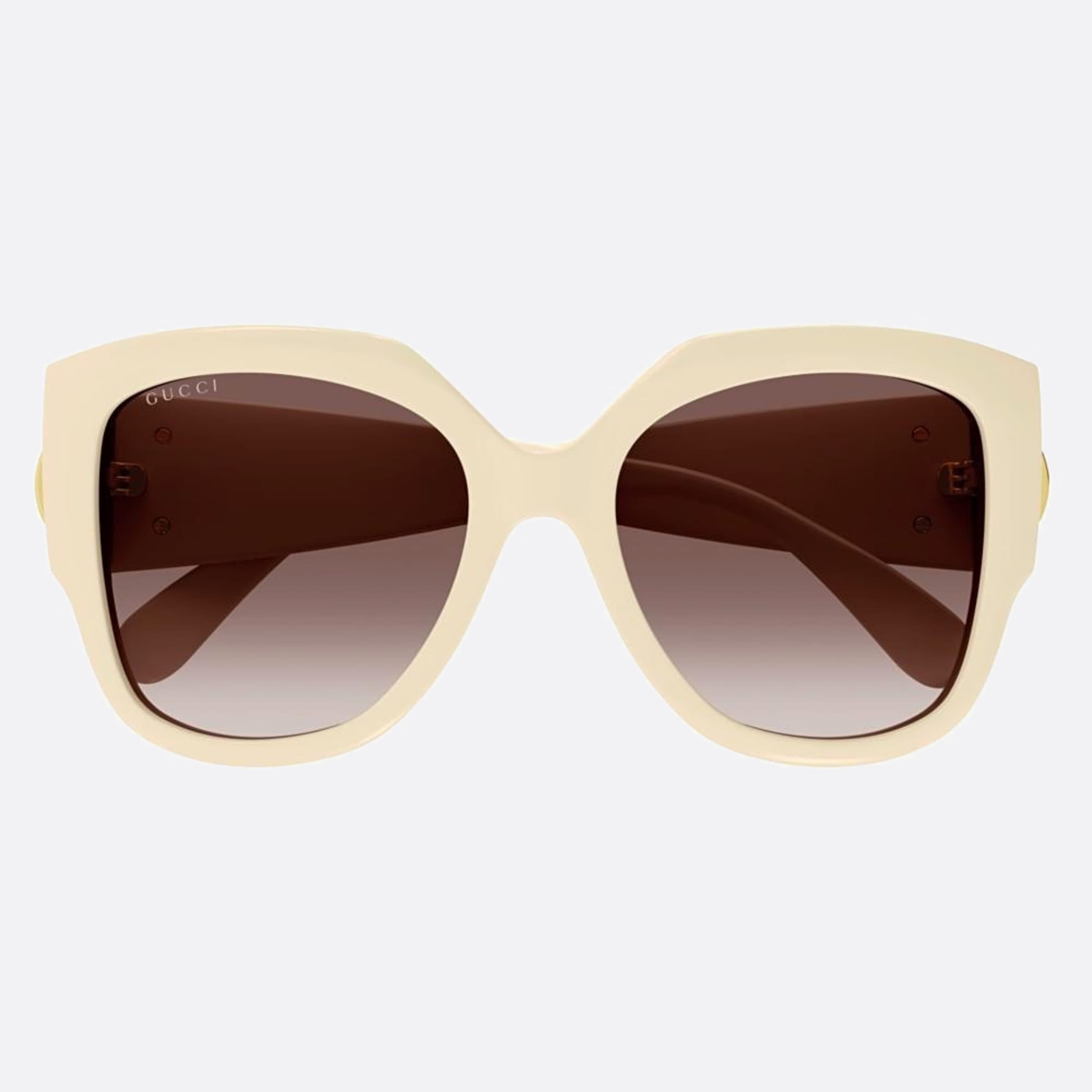 Gucci 54mm White Squared Woman Sunglasses - Main View