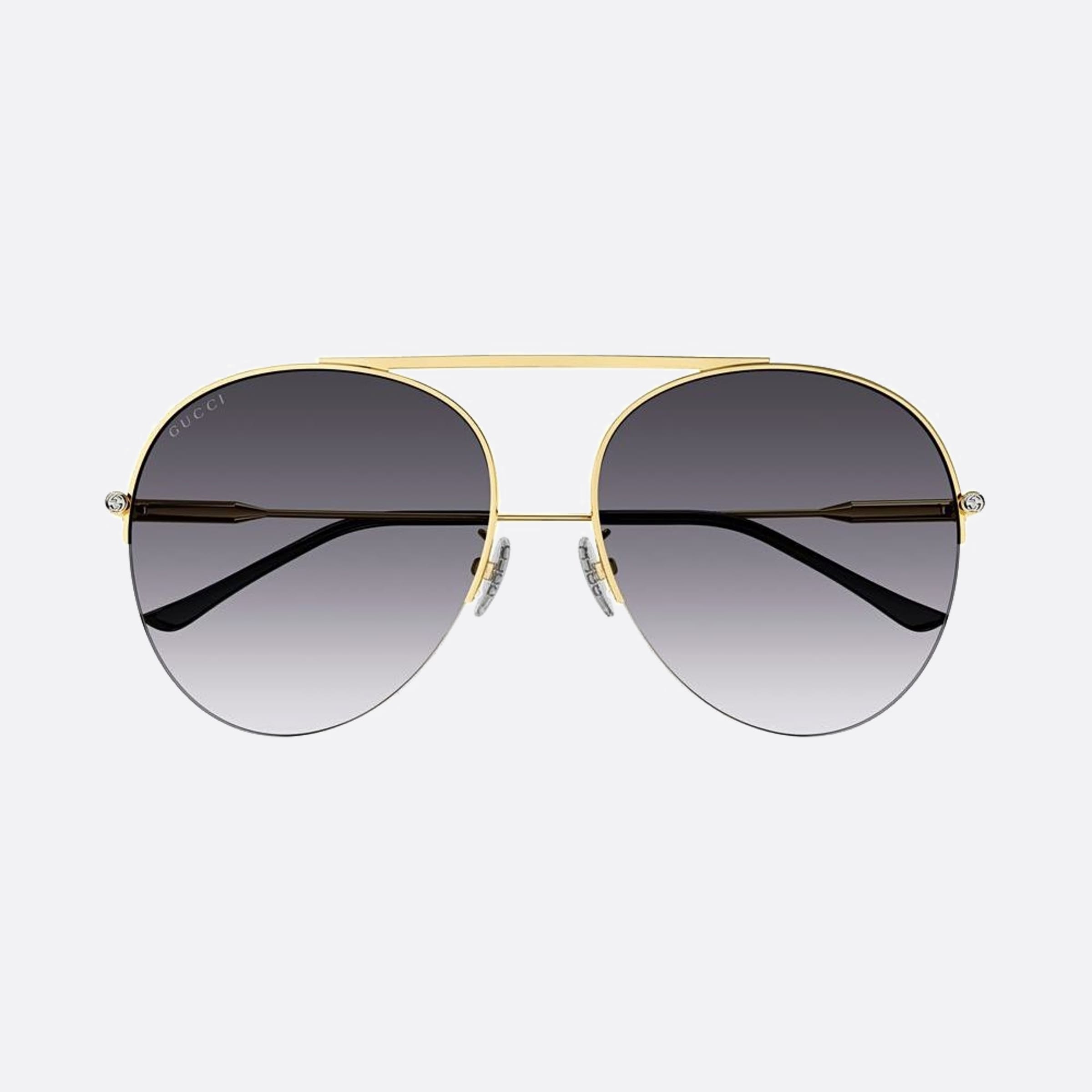 Gucci 61mm Gold Pilot Women Sunglasses - Main View