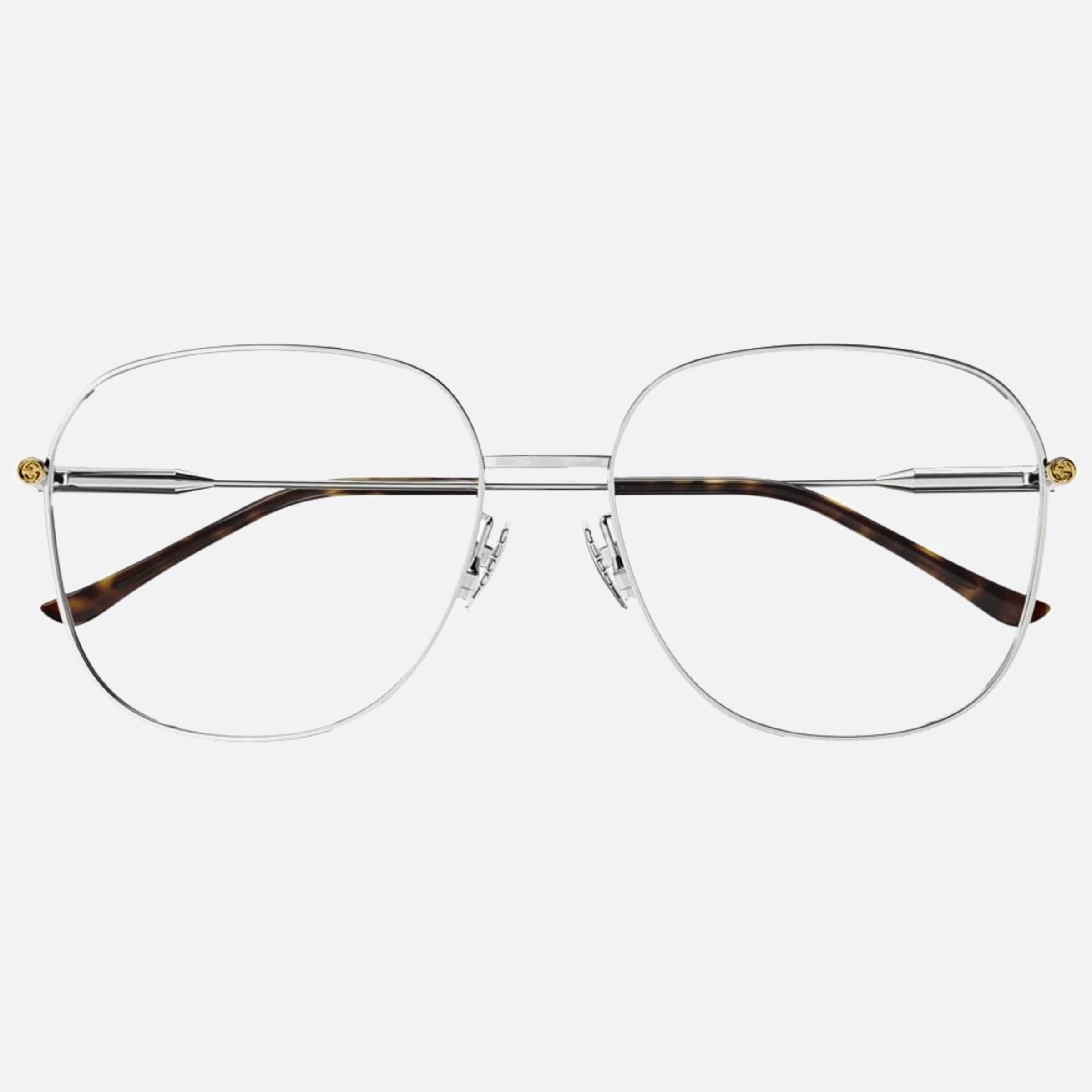 Gucci 59mm Gg1417oa Silver Round Woman Eyeglasses - Main View