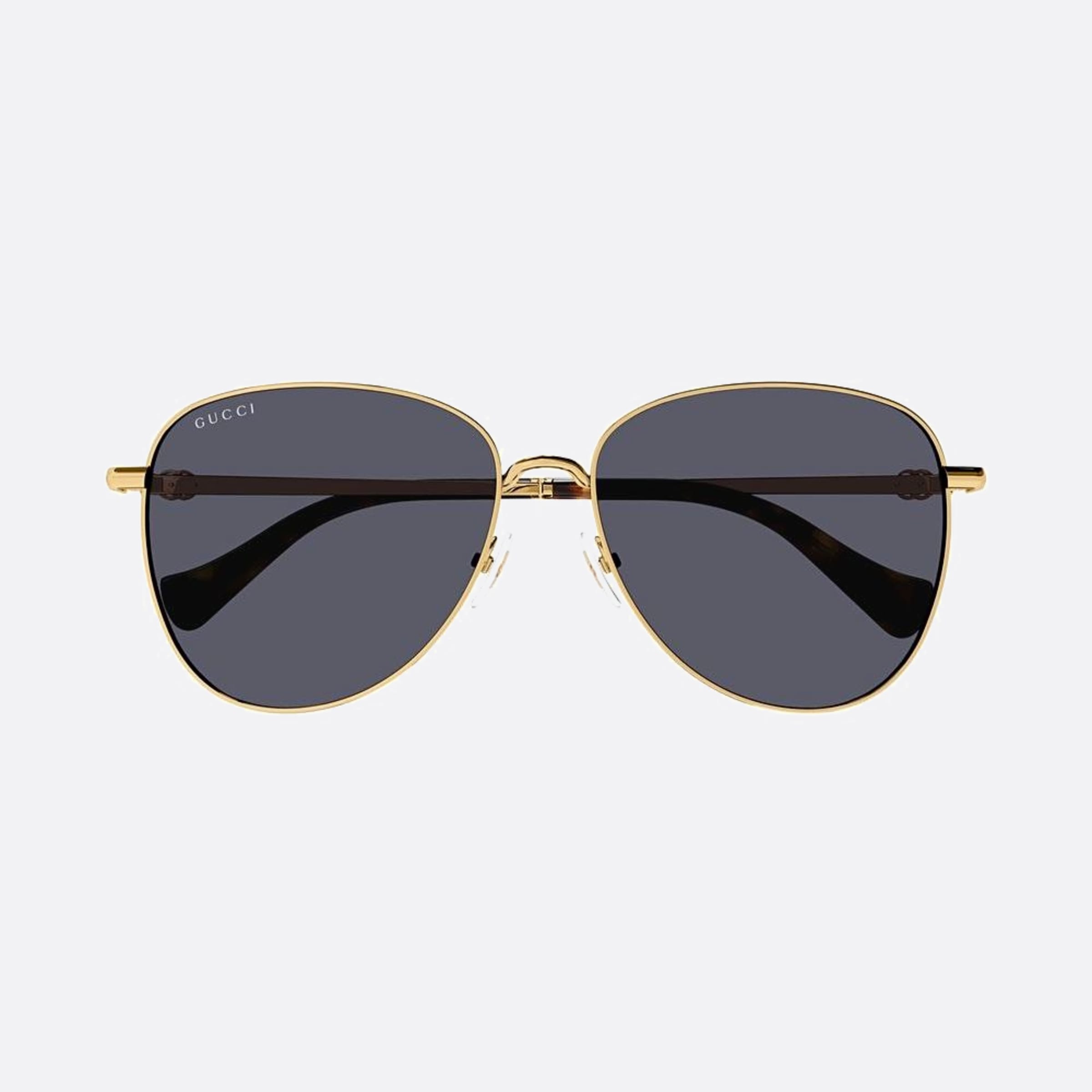Gucci 60mm Gold Pilot Woman Sunglasses - Main View