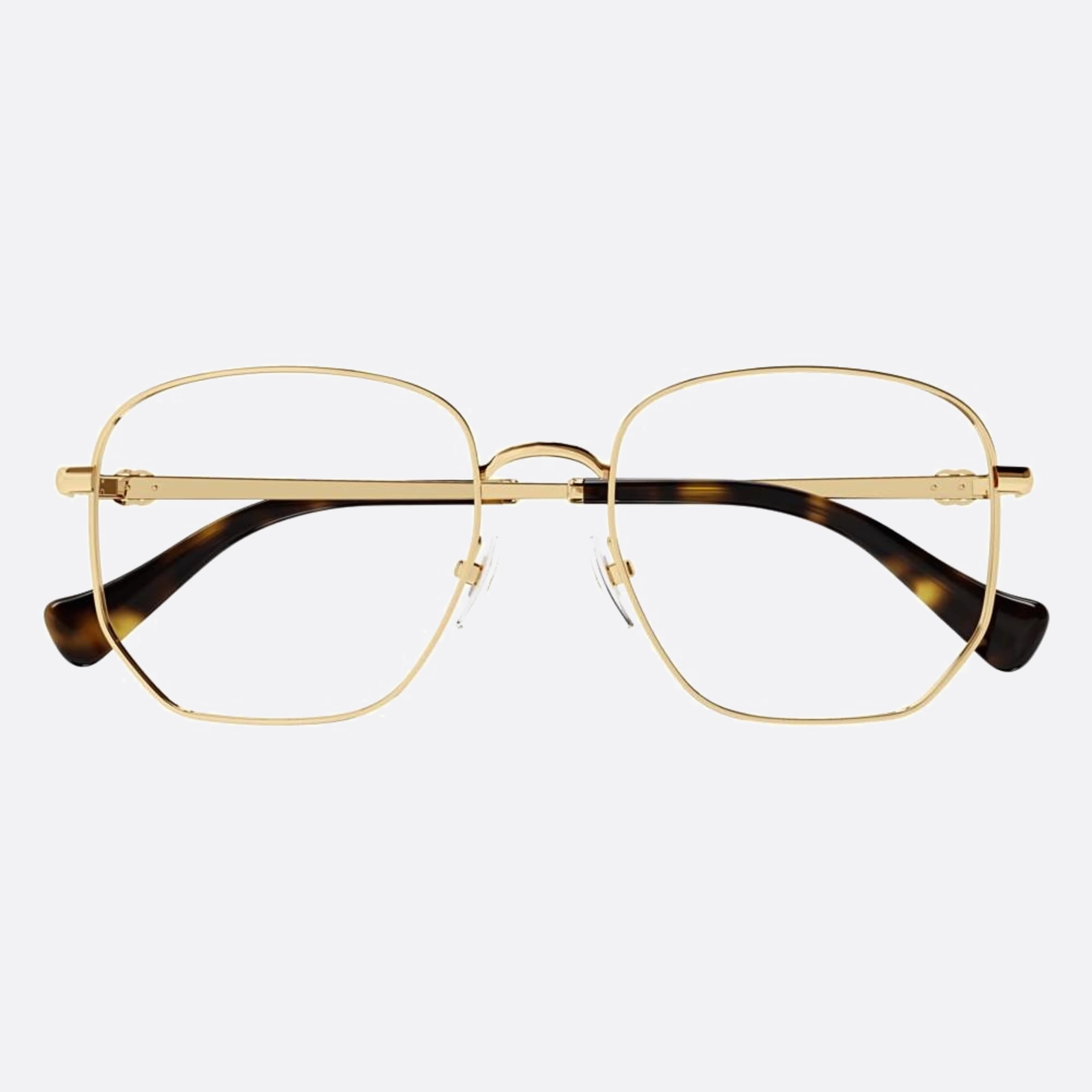 Gucci 54mm Gg1420ok Gold Geometric Woman Eyeglasses - Main View