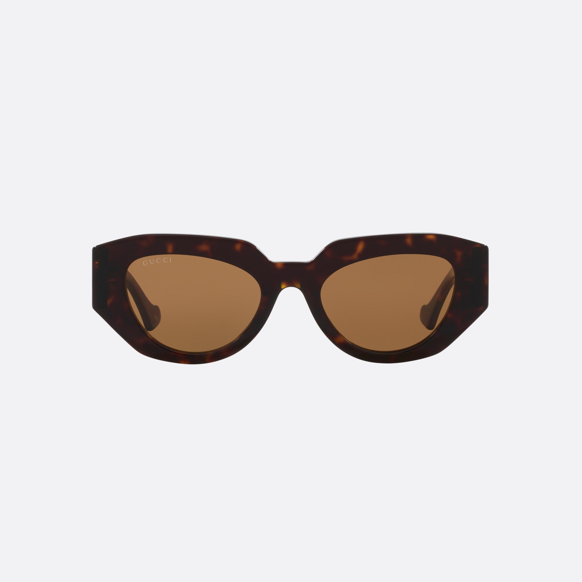 Gucci 51mm Bre Tortoise Rectangle Woman Sunglasses - Side View